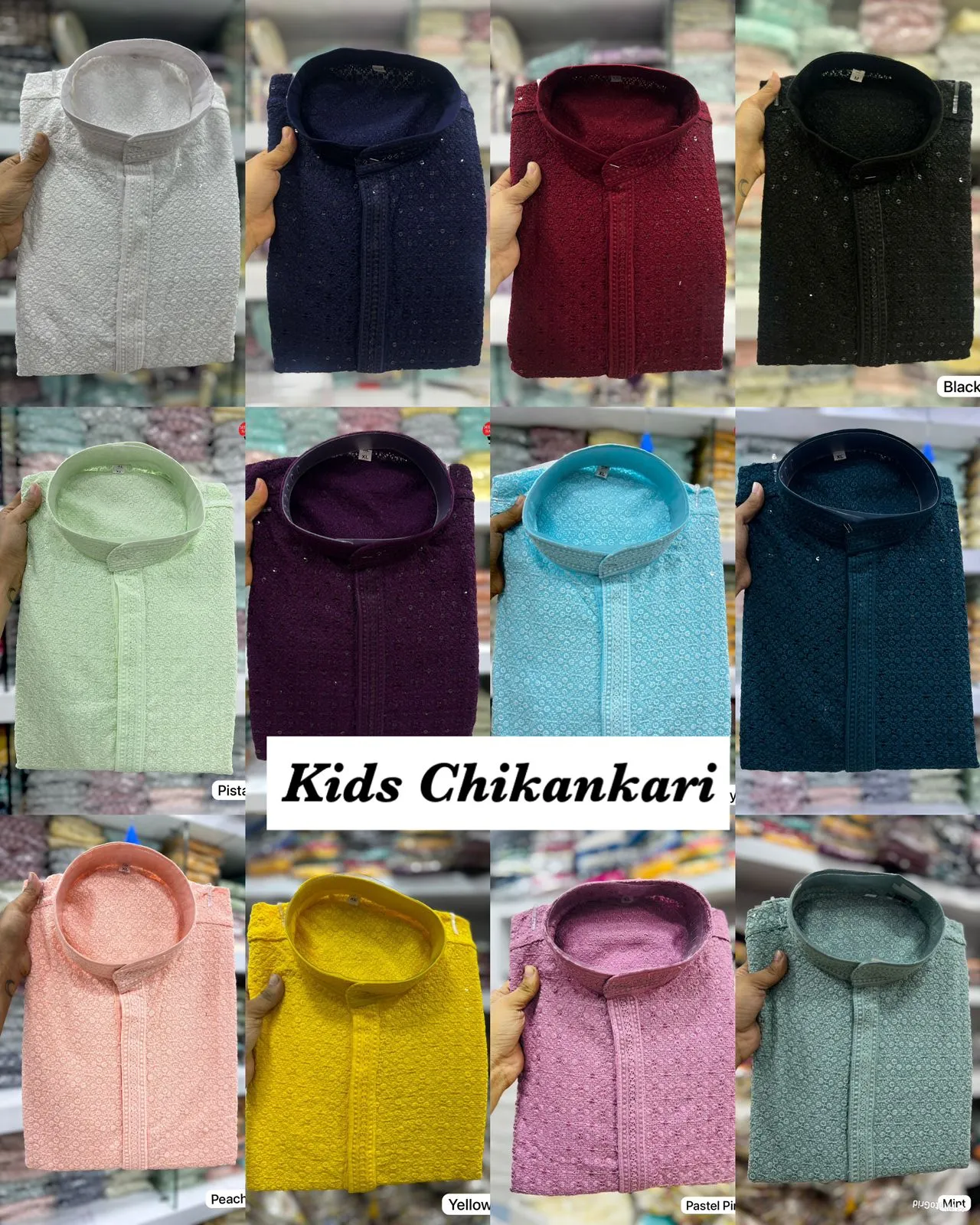 Traditional Boys Chikankari Kurta