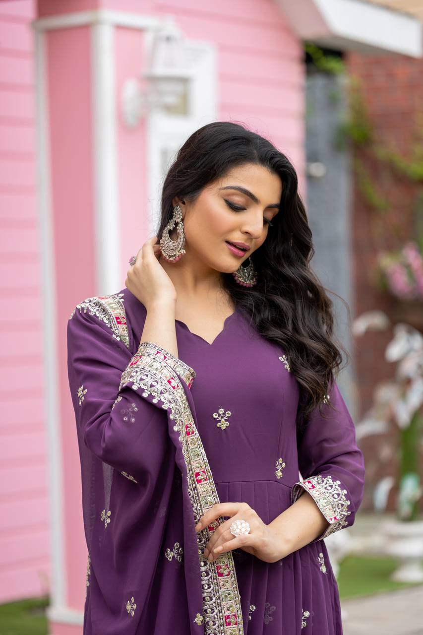 Georgette Gown For Women Party Wear