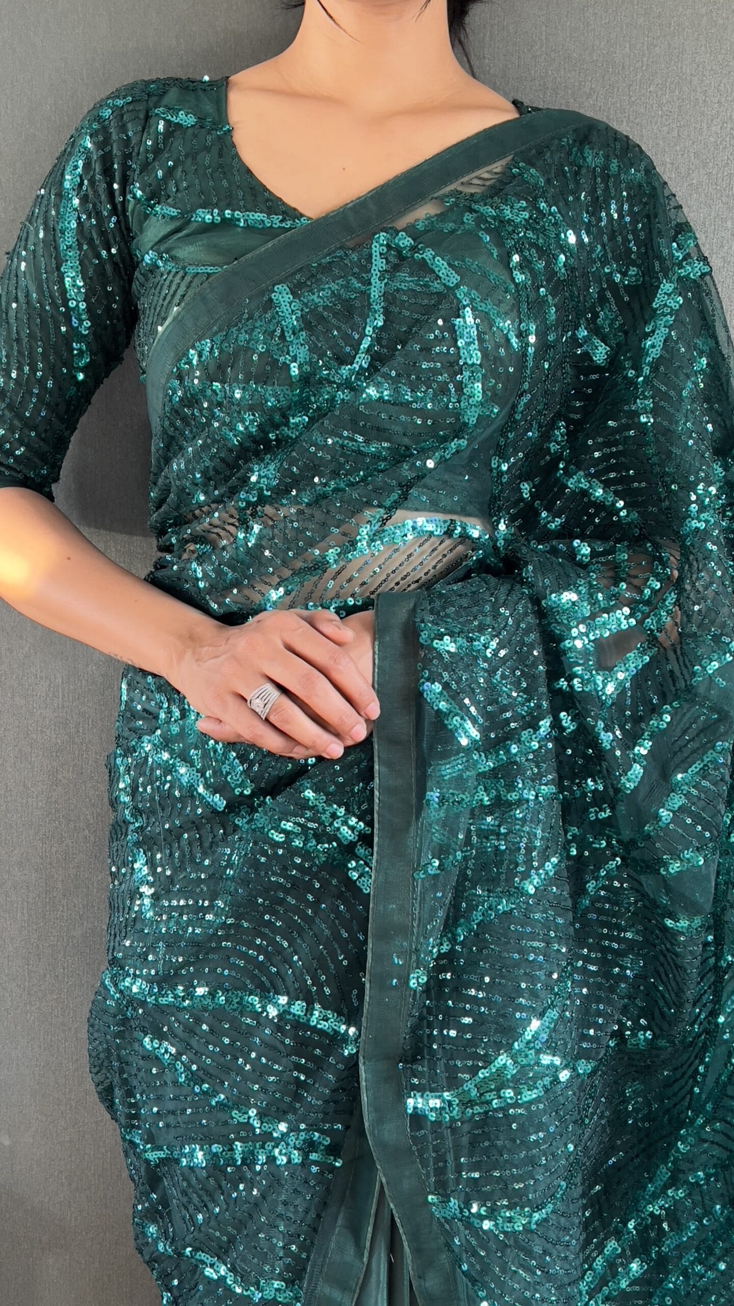 Ready To Wear Premium Net 1 Min Saree