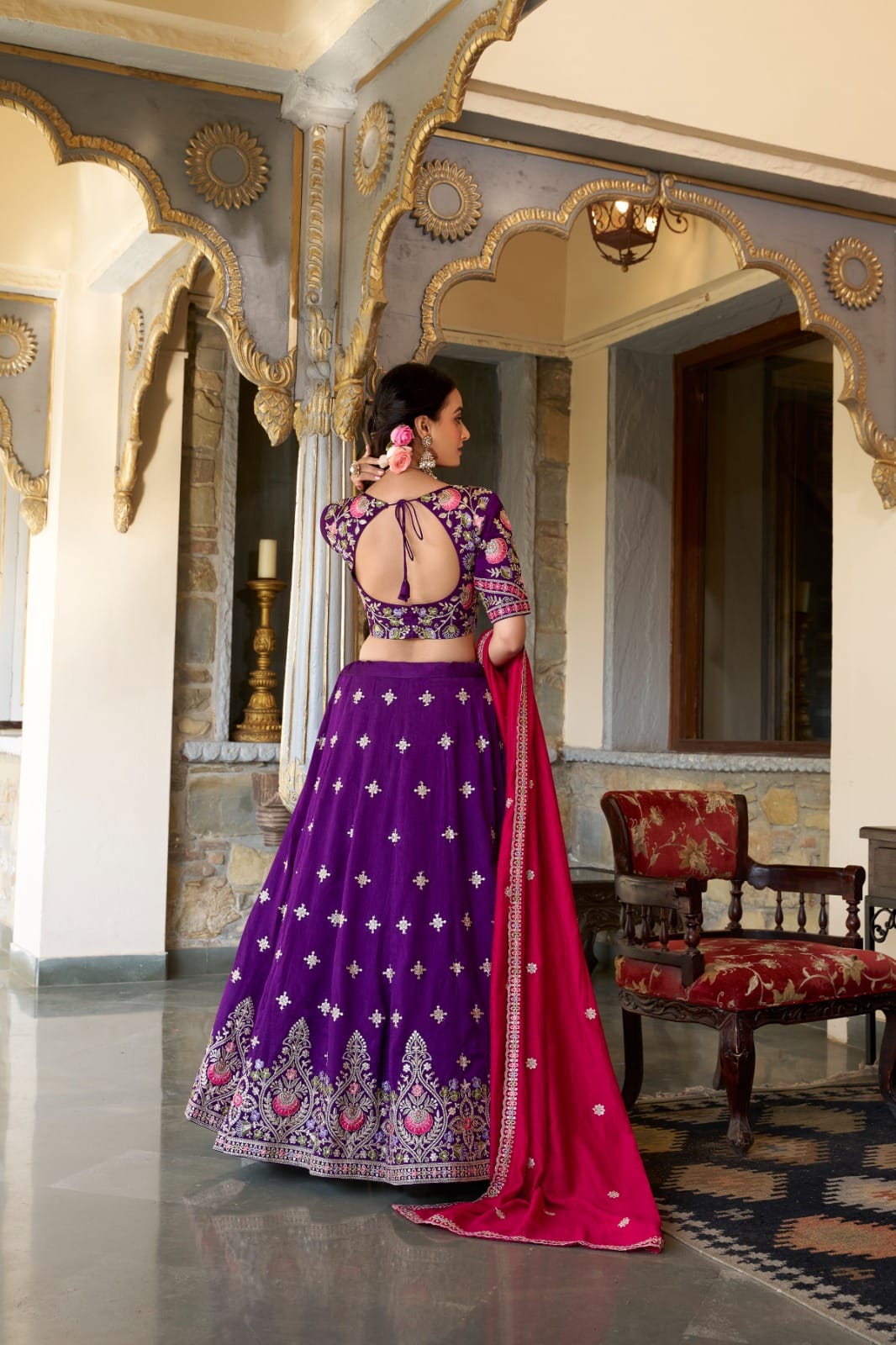 Fashionable Purple Color Lehenga Choli For Bridesmaid Collection