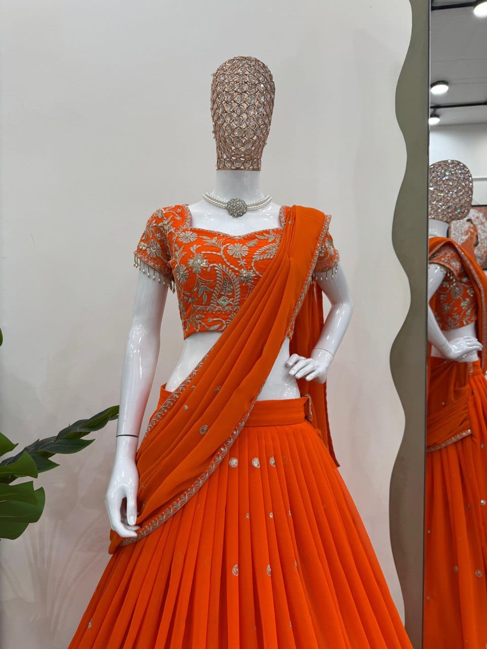 Wedding Wear Trending Lehenga Saree For Girls