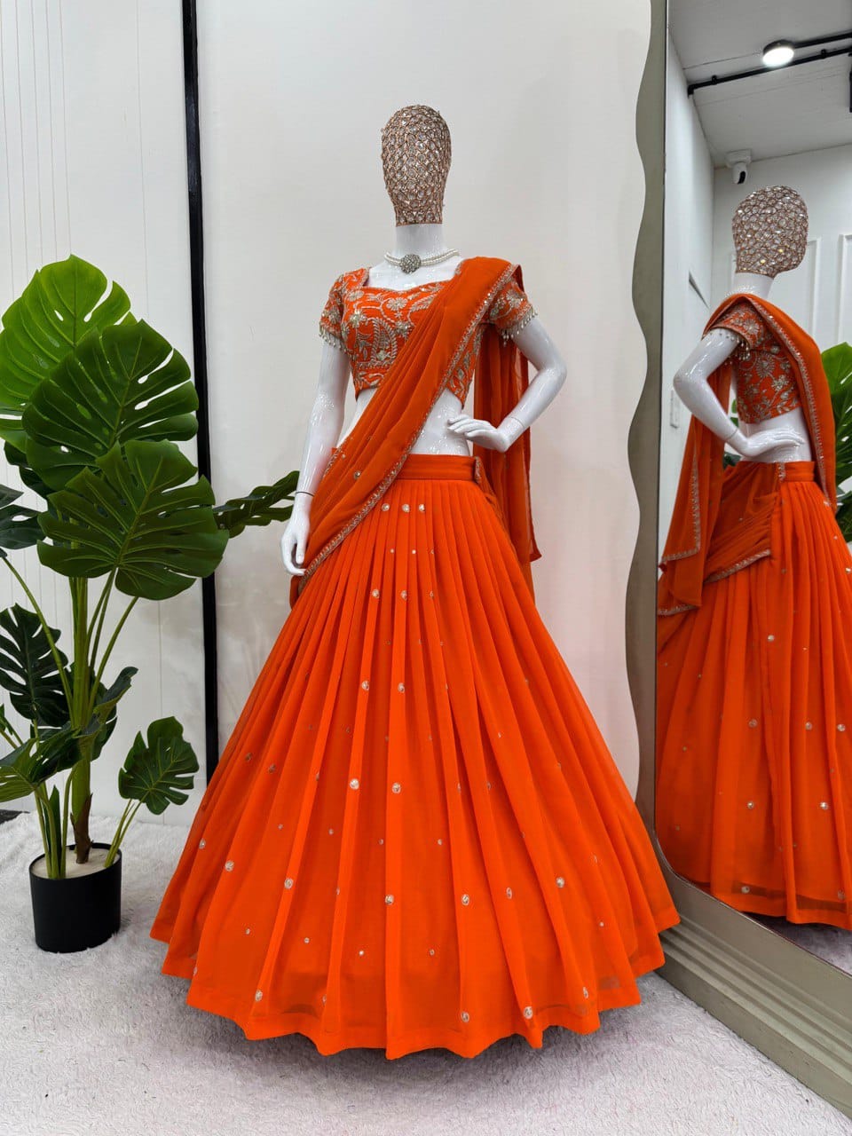 Wedding Wear Trending Lehenga Saree For Girls