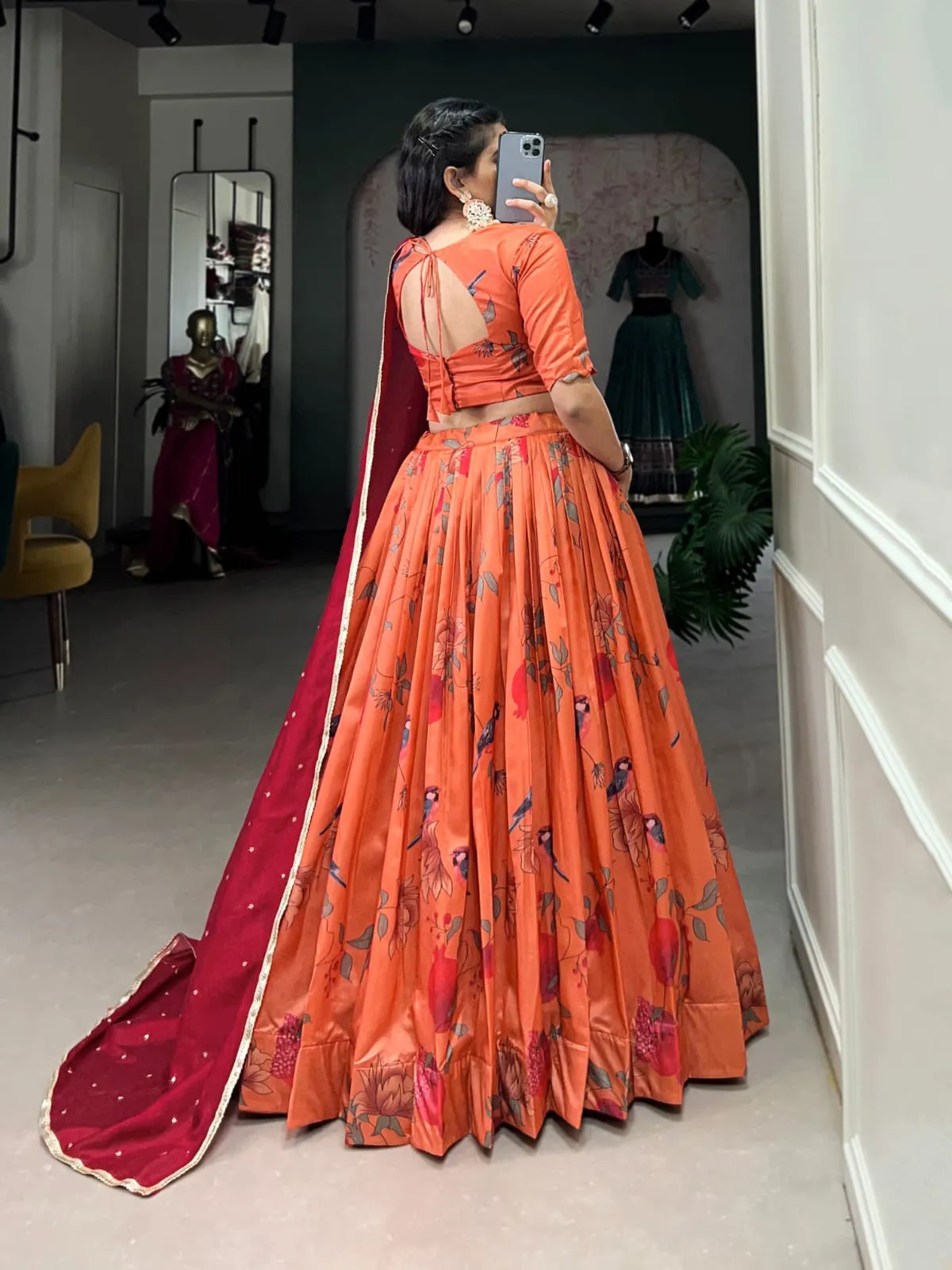 Animal Printed Wedding Lehenga Under 2000