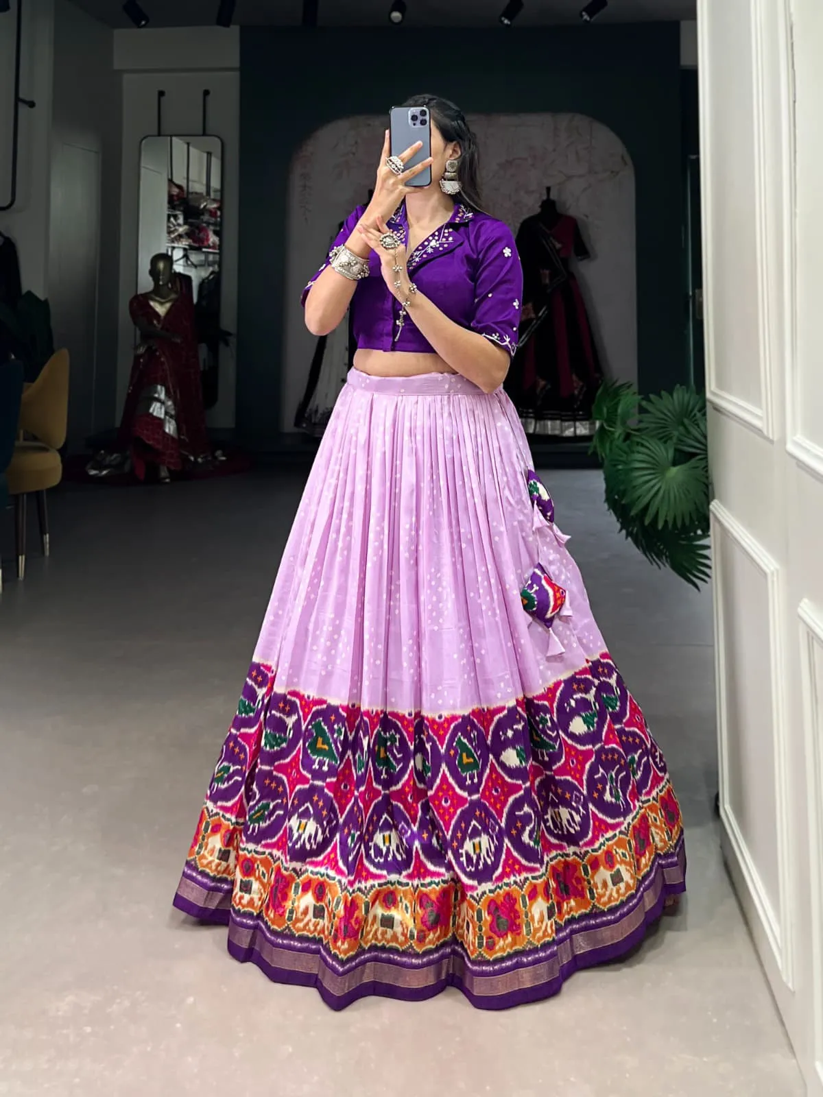 Bandhej Printed Readymade Lehenga Choli