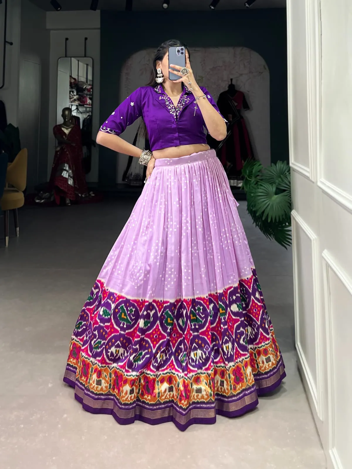 Bandhej Printed Readymade Lehenga Choli