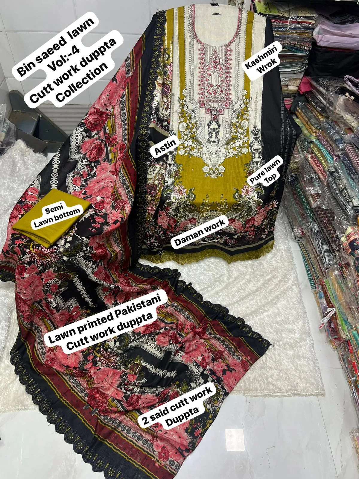 Cut Work Cotton Pakistani Suit