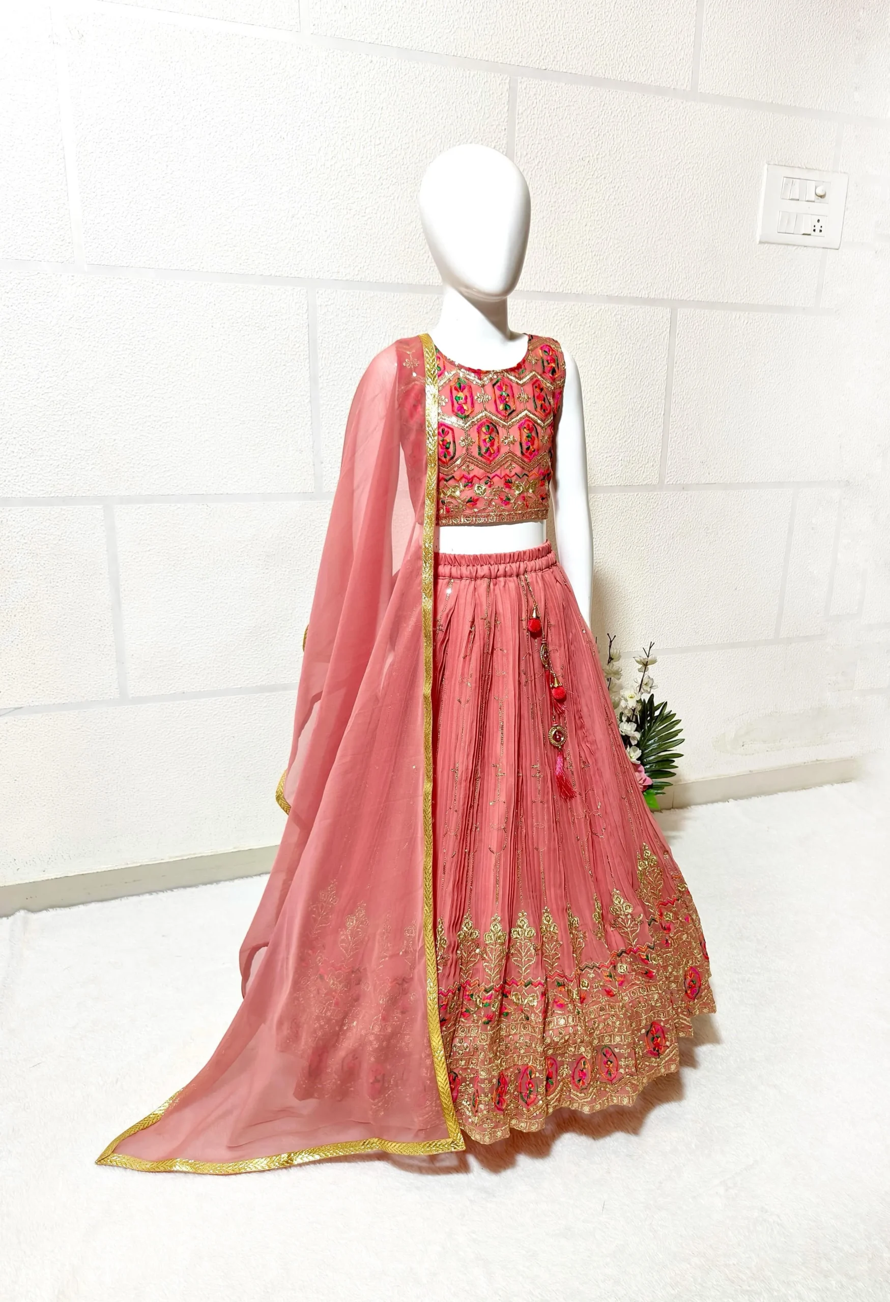Designer Kids Lehenga Choli For Wedding