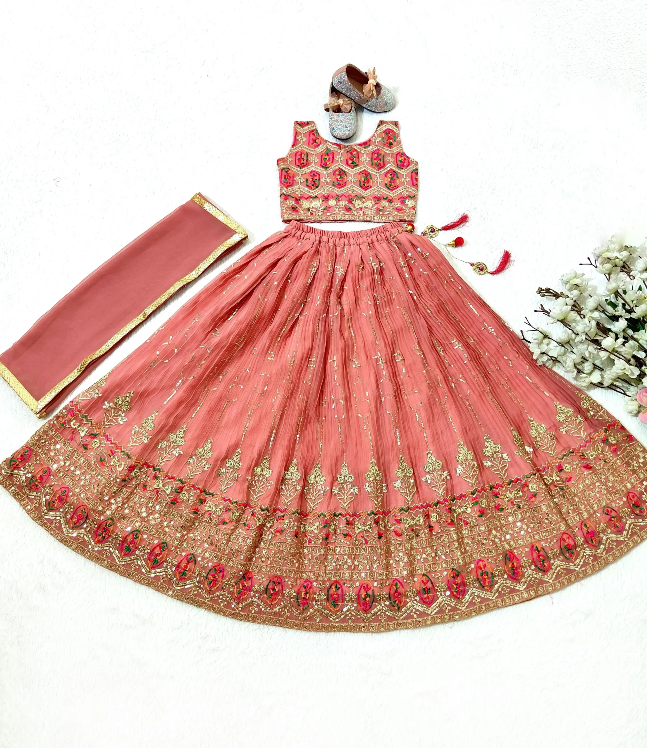 Designer Kids Lehenga Choli For Wedding