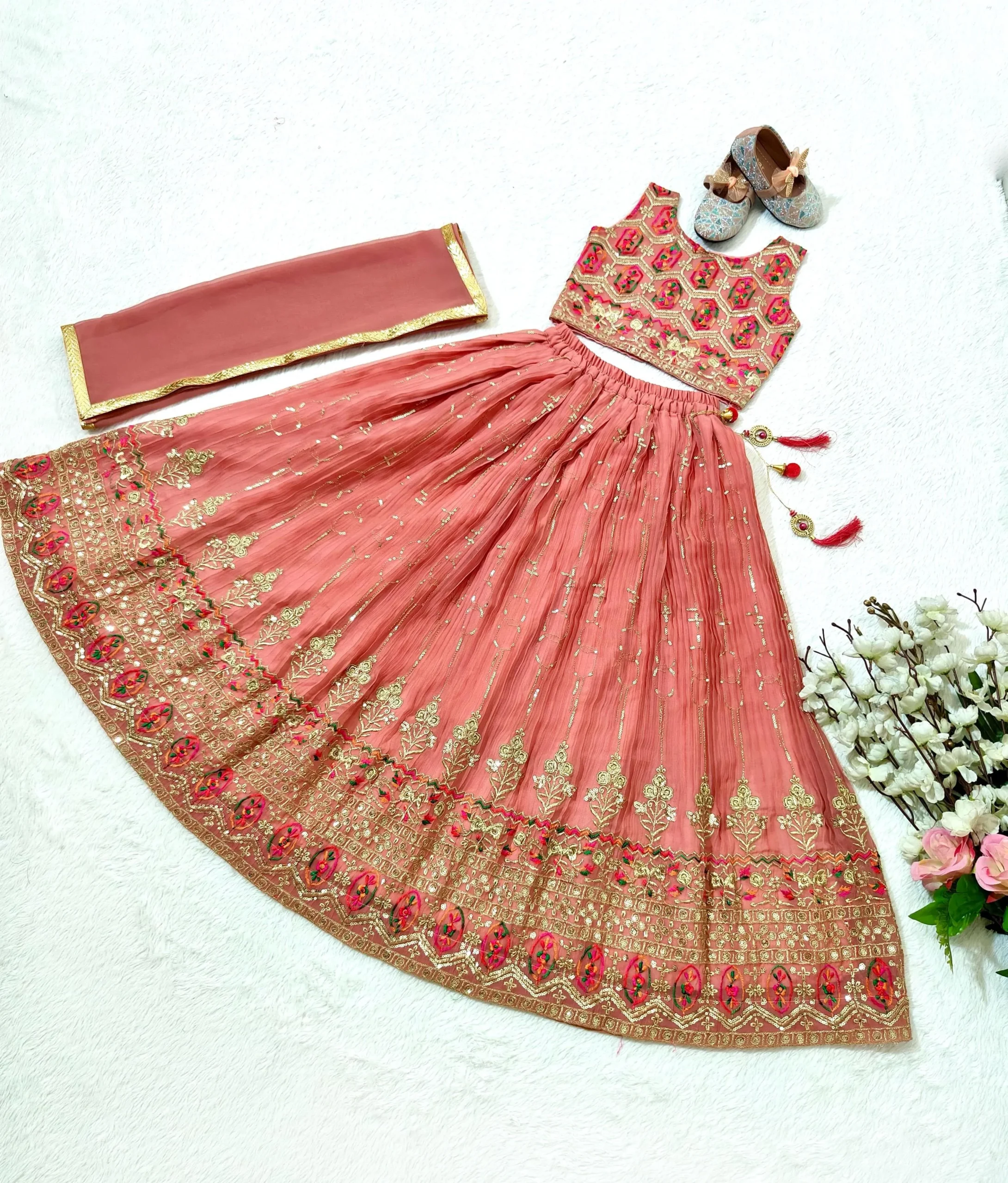 Designer Kids Lehenga Choli For Wedding