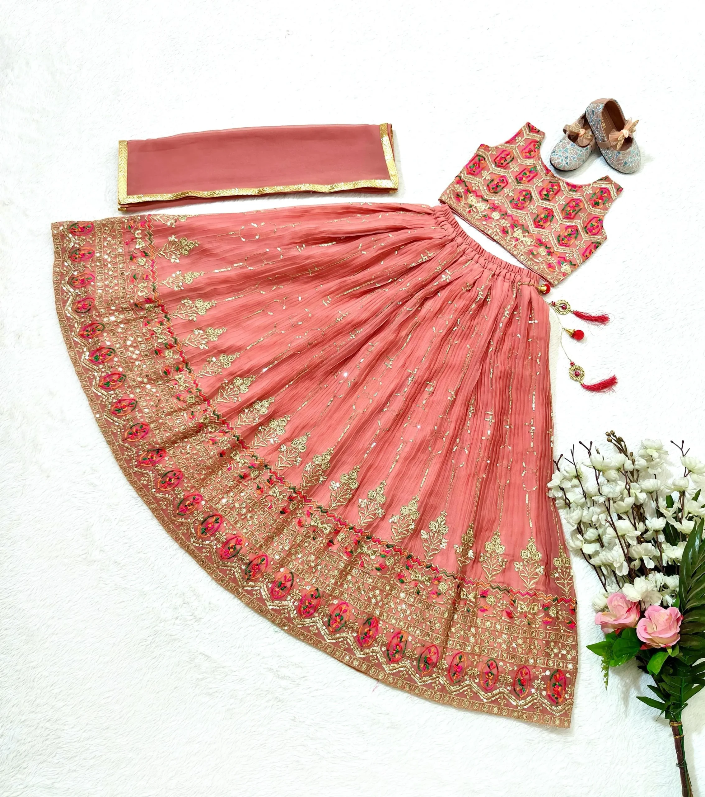 Designer Kids Lehenga Choli For Wedding