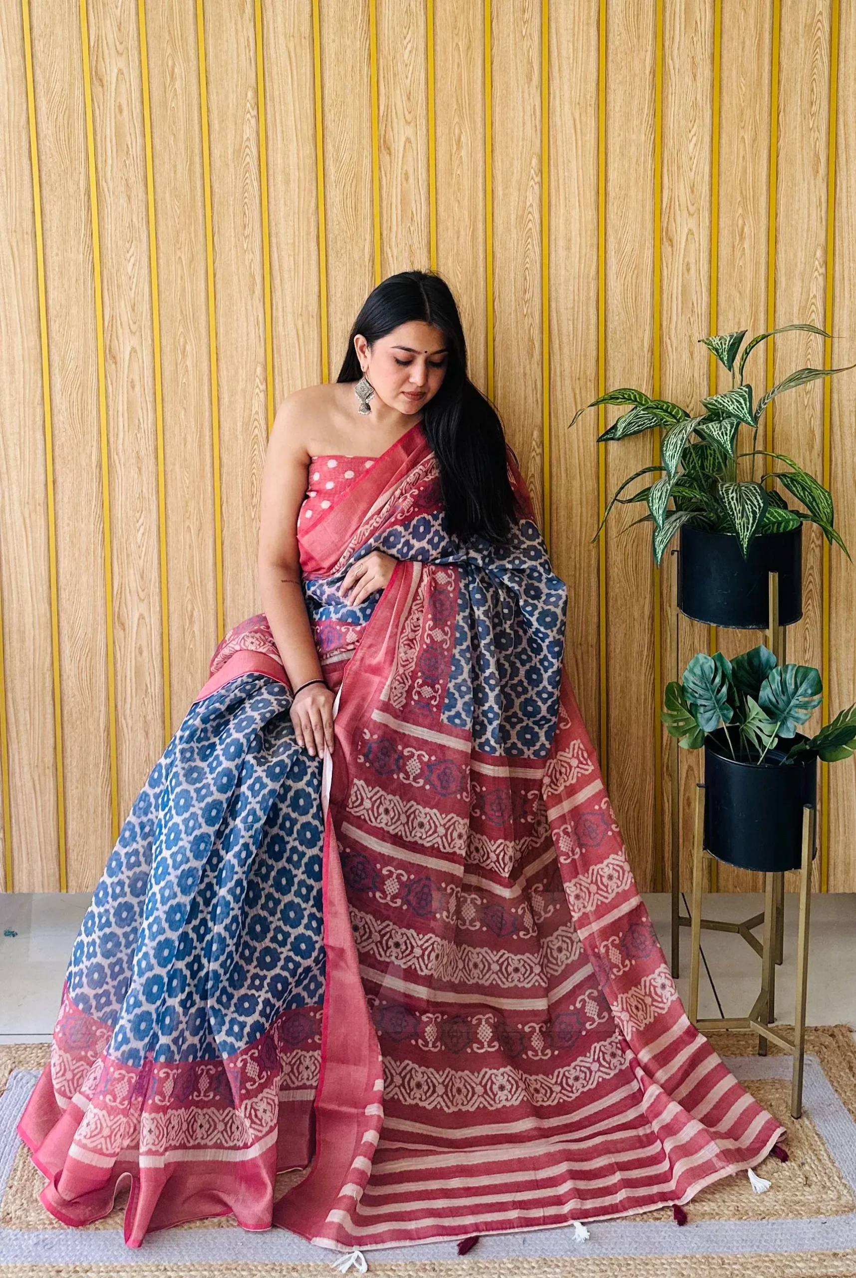 Digital Printed Silk Sarees For Festival