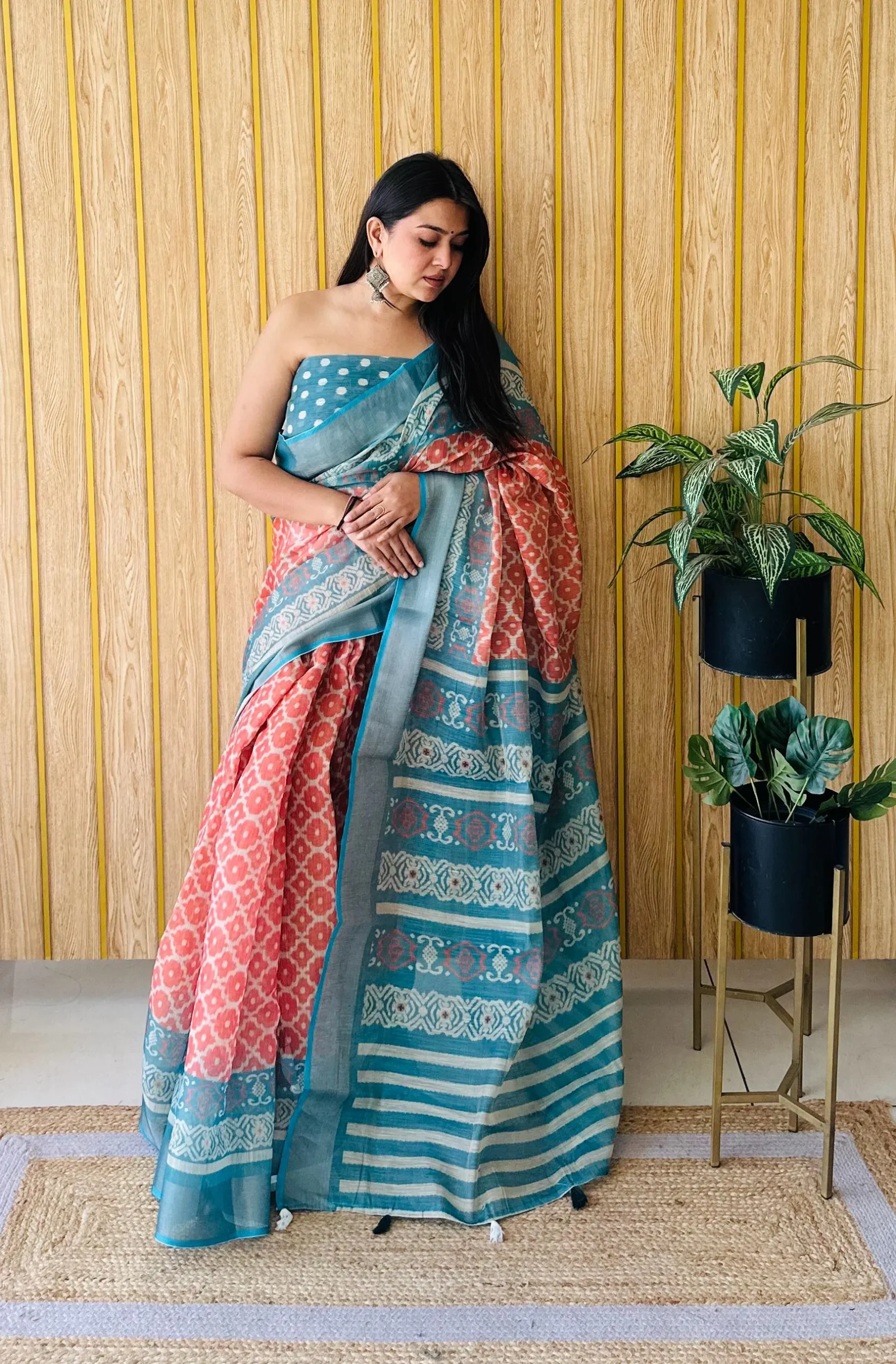 Digital Printed Silk Sarees For Festival