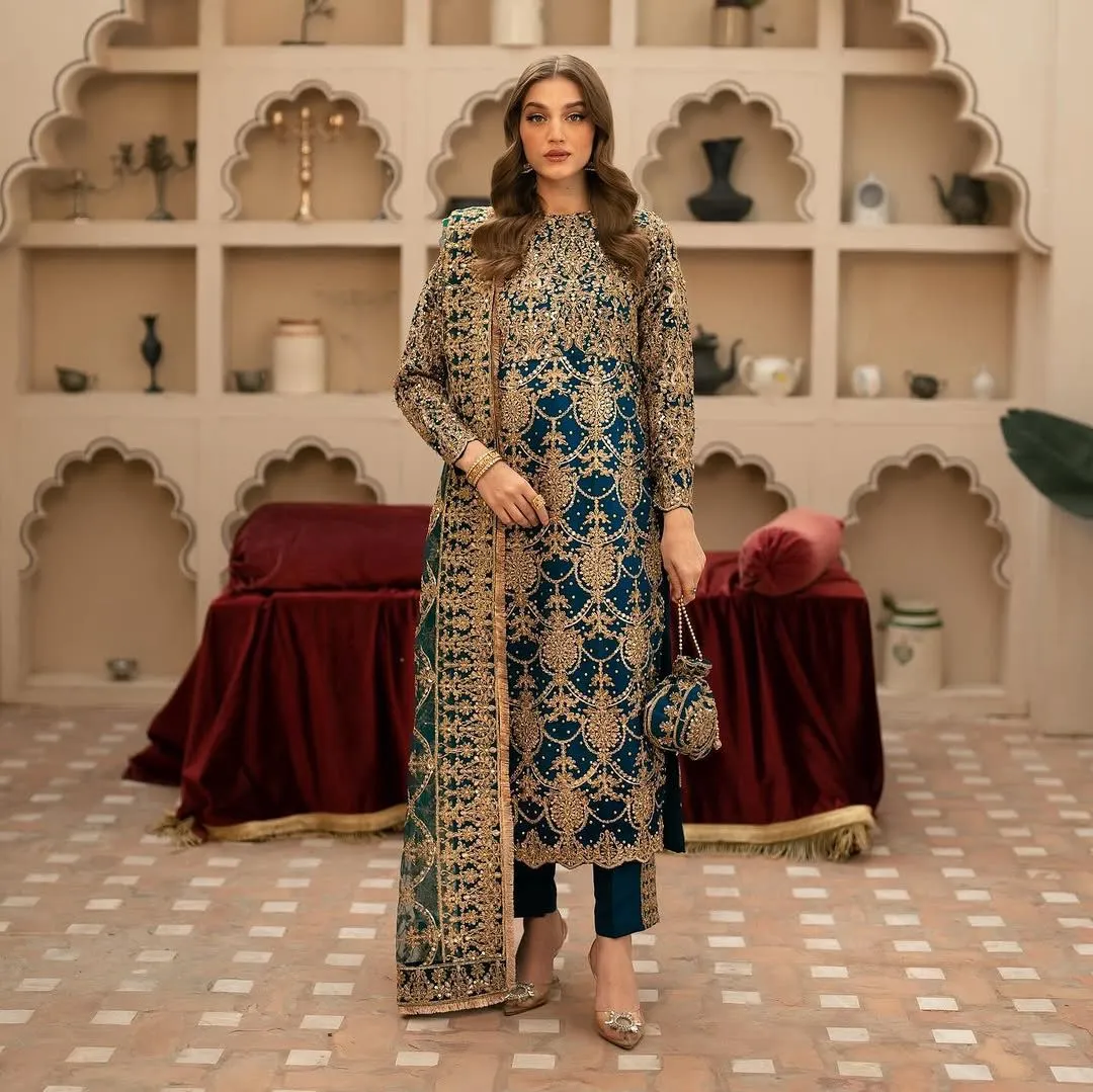 Eid Special Designer Party Wear Straight Suit