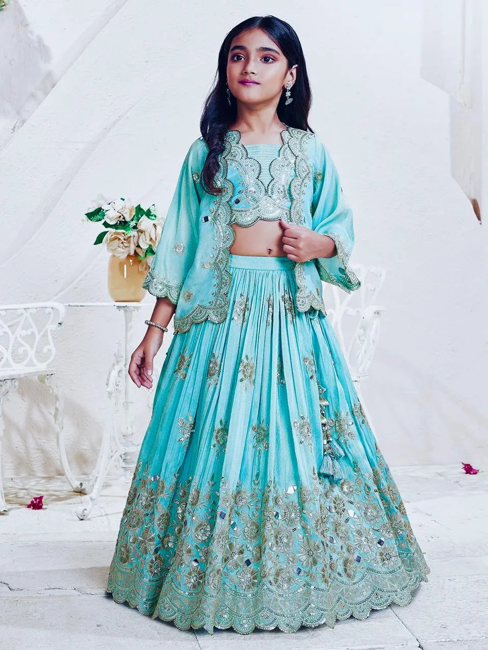 Festive Season Special Stitched Lehenga-Blouse-Coati Kids Wear