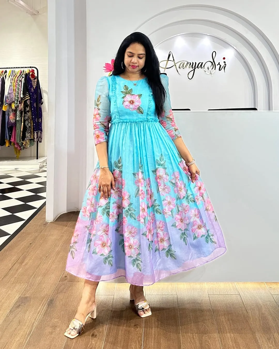 Floral Printed Midi Dress