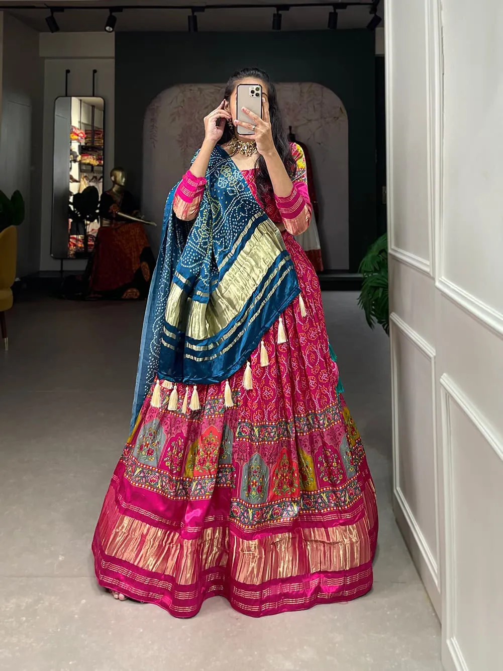 Gali Silk Printed Lehenga Choli