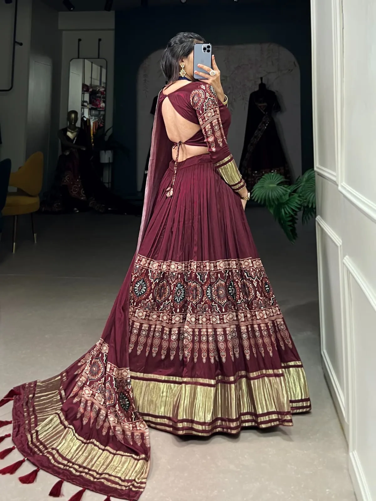 Gali Silk Printed Lehenga Choli