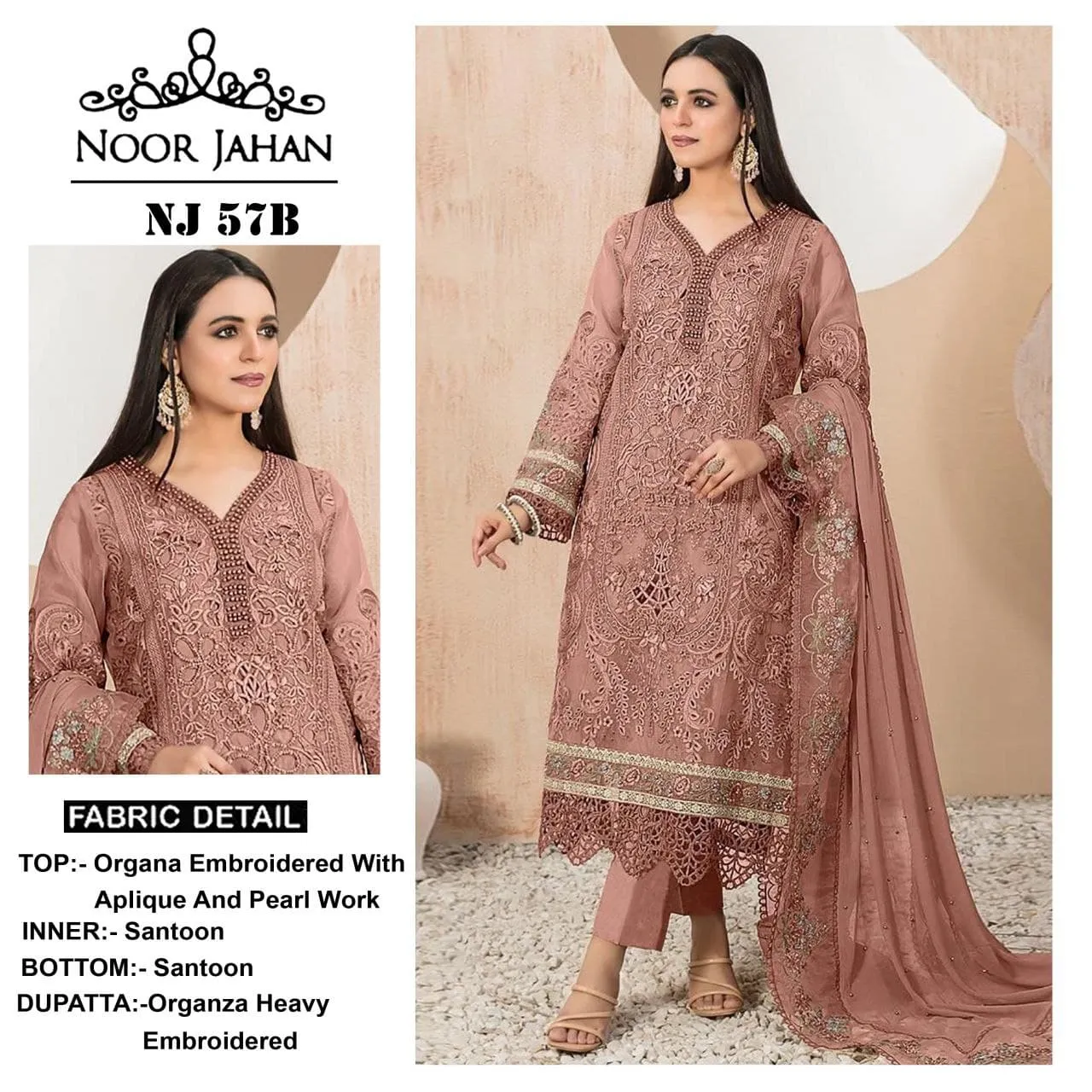 Heavy Embroidery Pakistani Suit For Girls