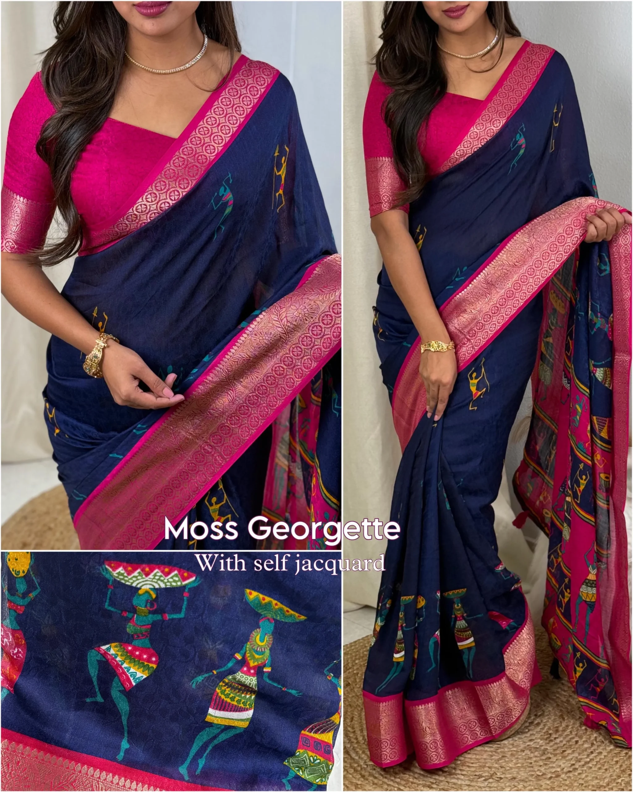 Kalamkari Print Saree Design