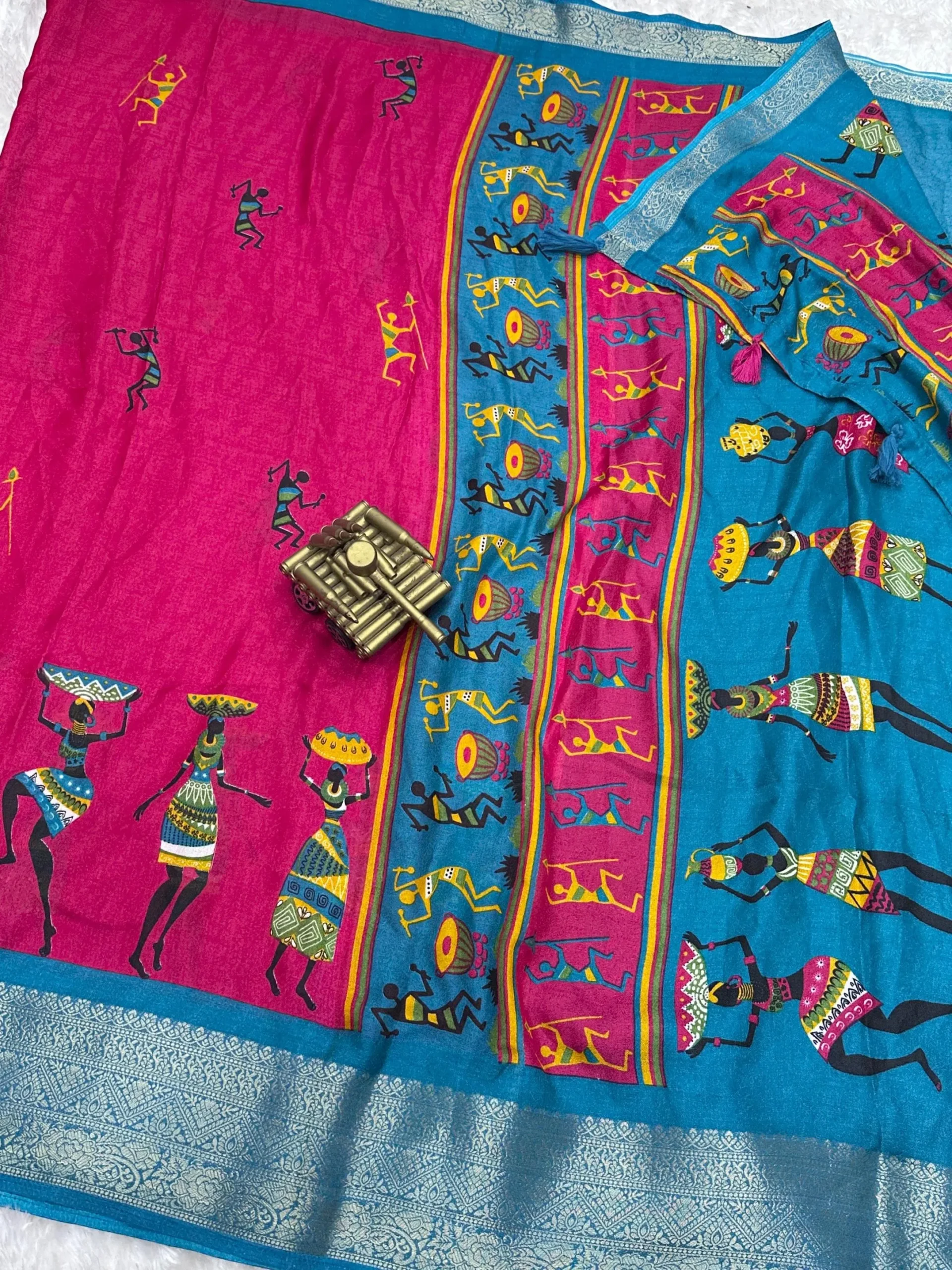 Kalamkari Print Saree Design