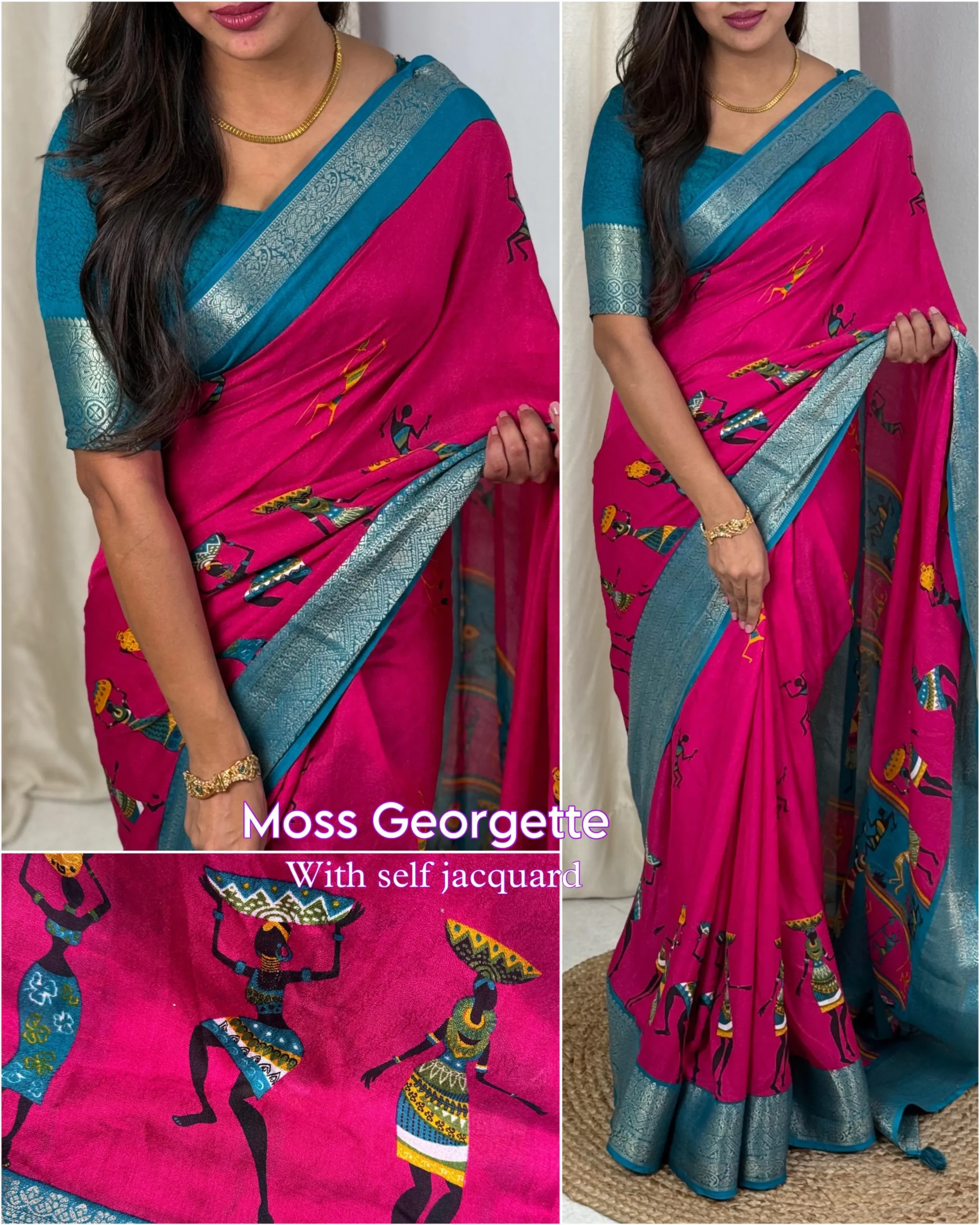 Kalamkari Print Saree Design