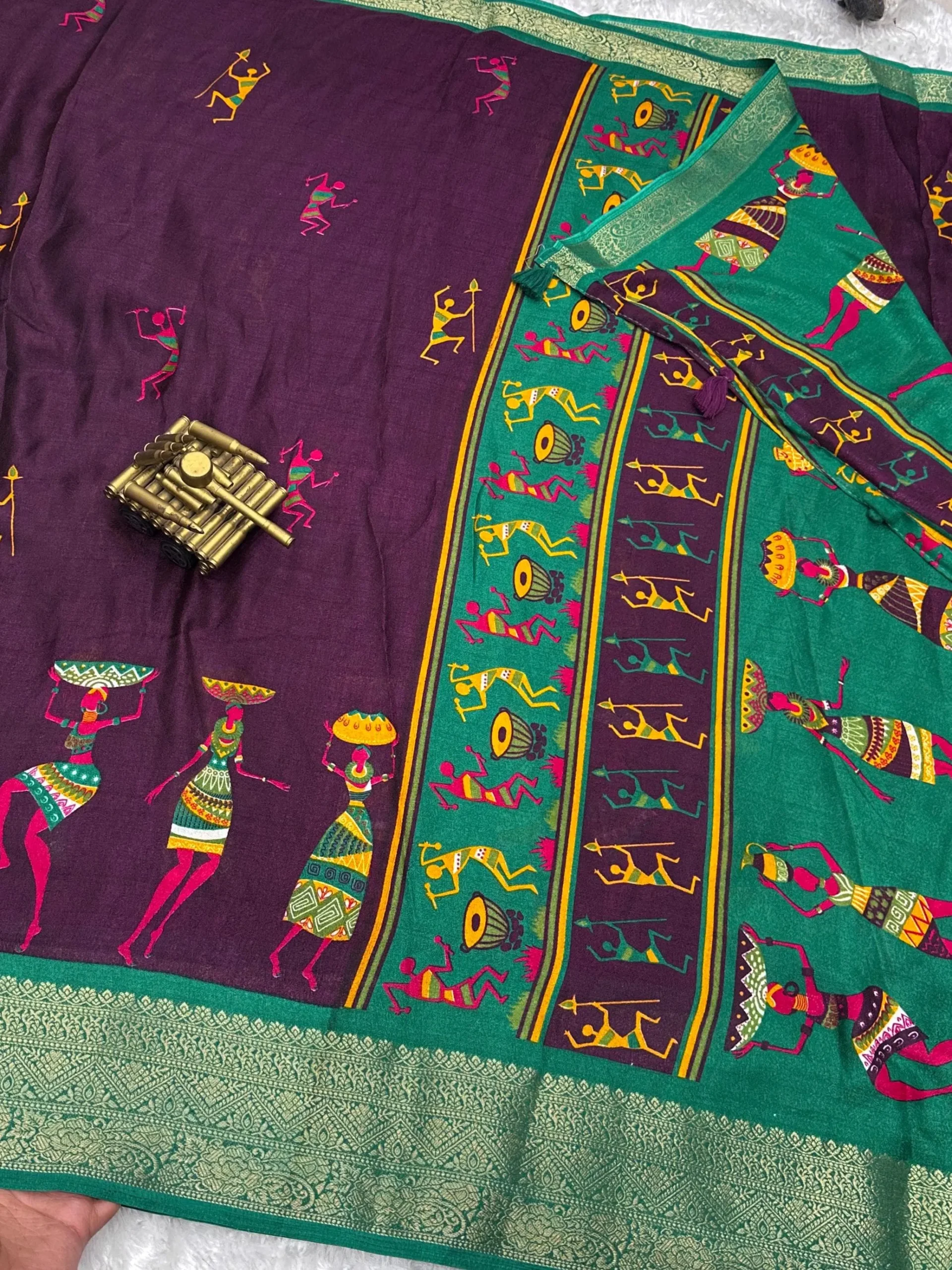 Kalamkari Print Saree Design