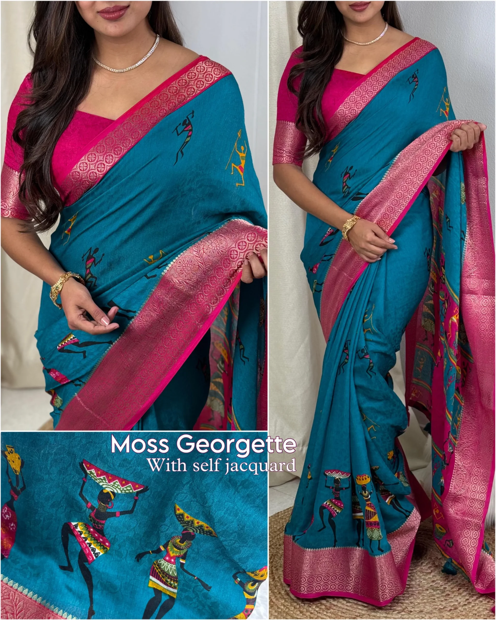 Kalamkari Print Saree Design