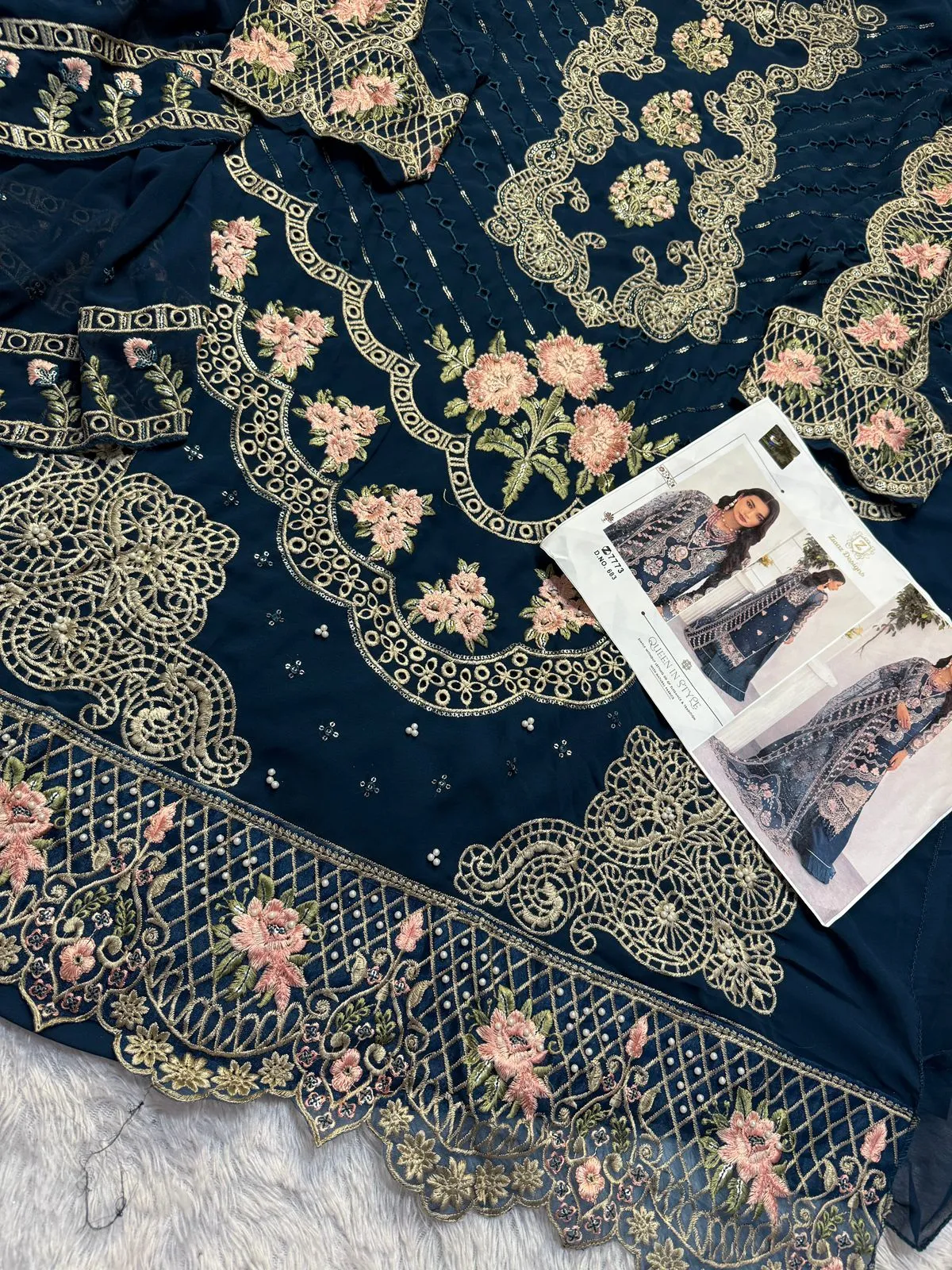 Long Pakistani Dress For Ramzan Eid