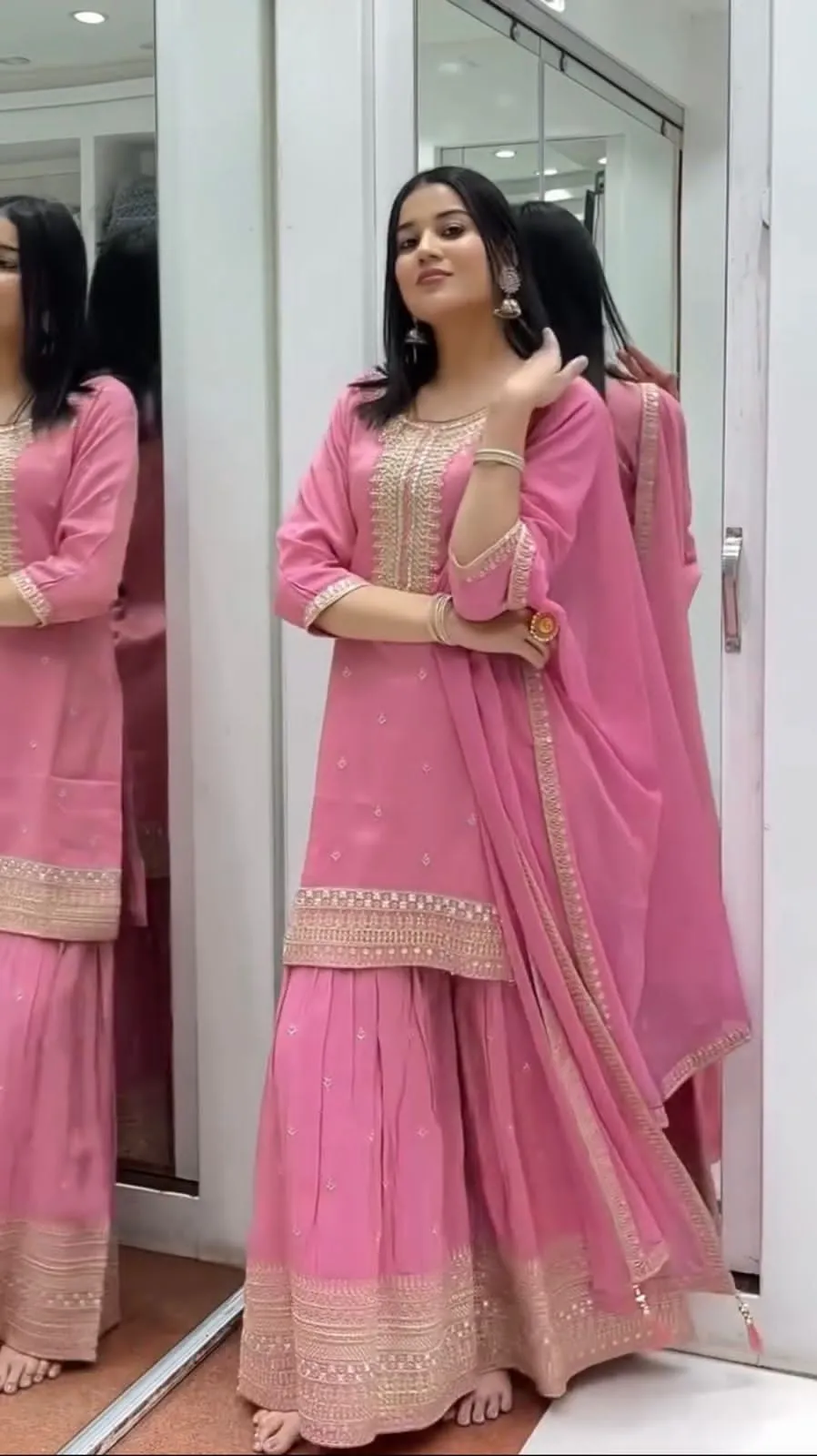 New Wedding Wear Sharara Suit