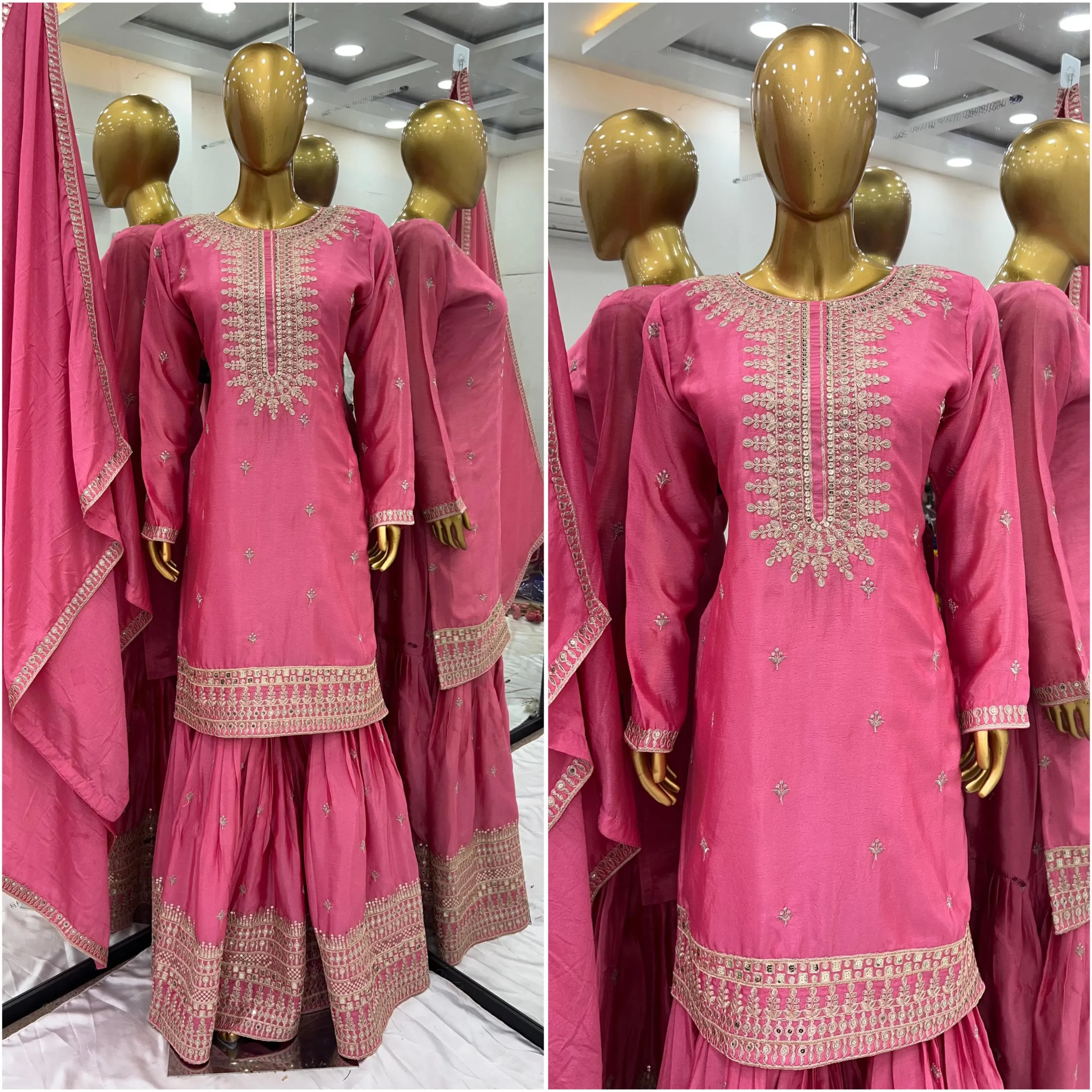 New Wedding Wear Sharara Suit