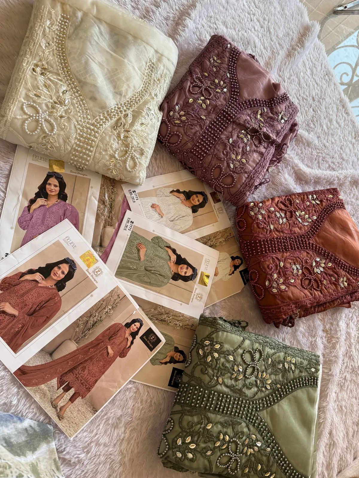 Organza Cut Work Pakistani Suit For Ramzan Eid