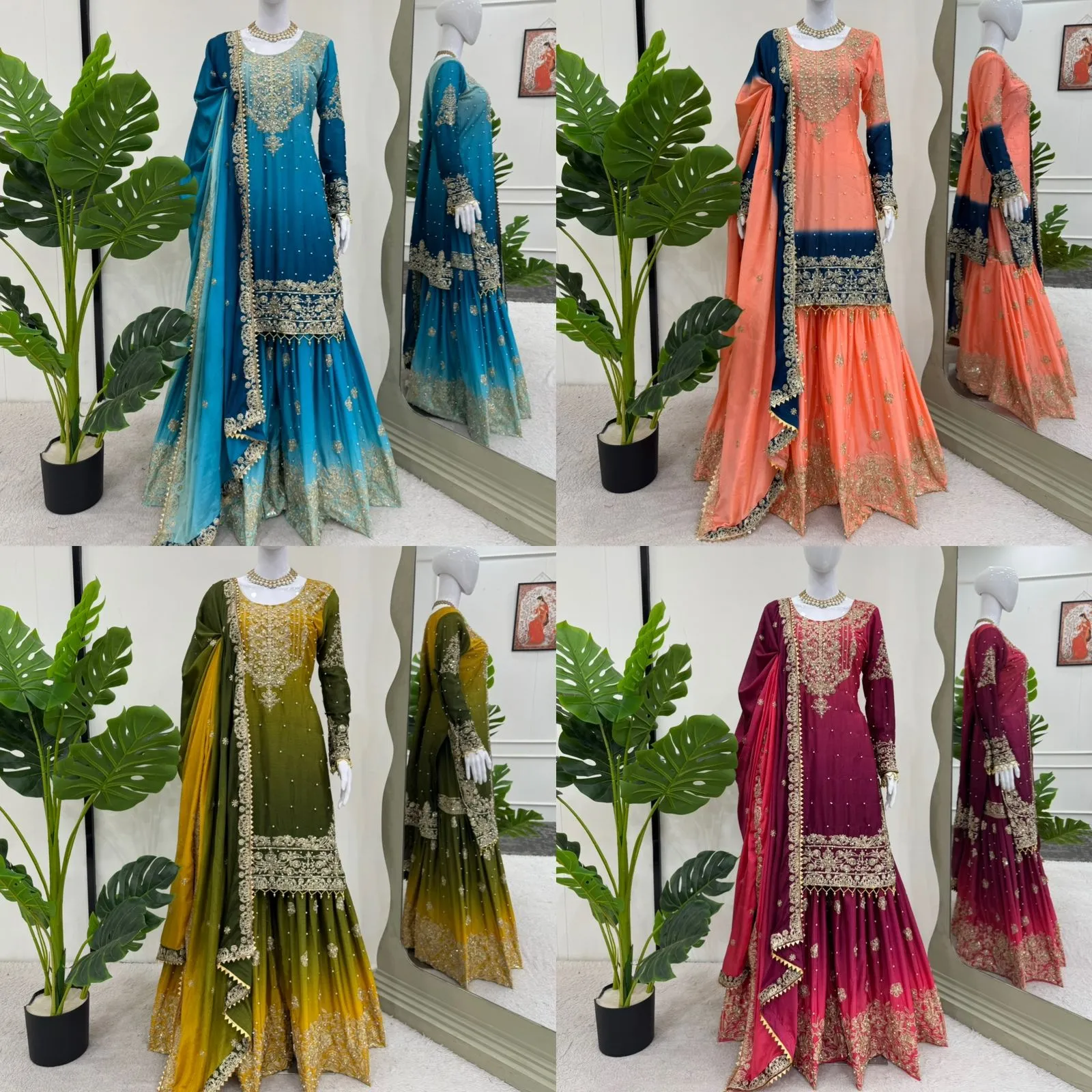 Pakistani Plazzo Salwar Suit For Ramzan Eid