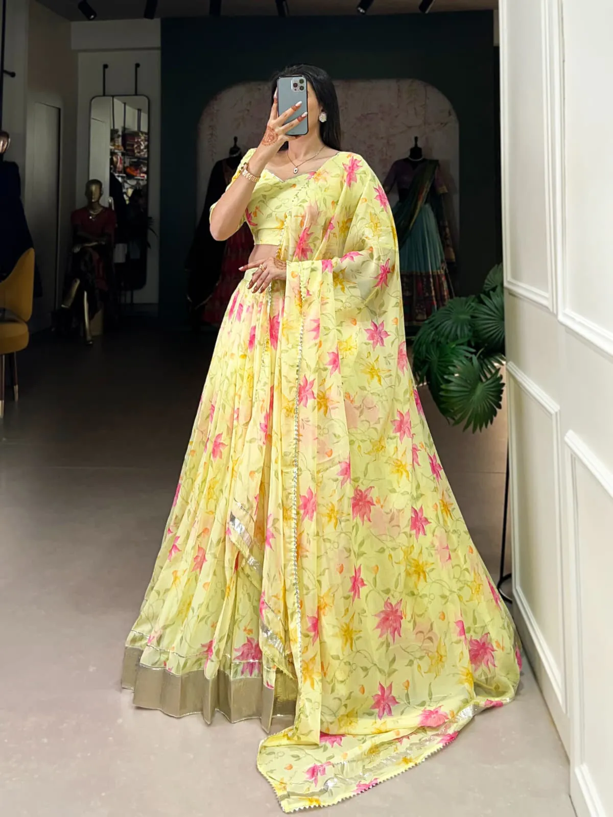 Party Wear Floral Lehenga Choli