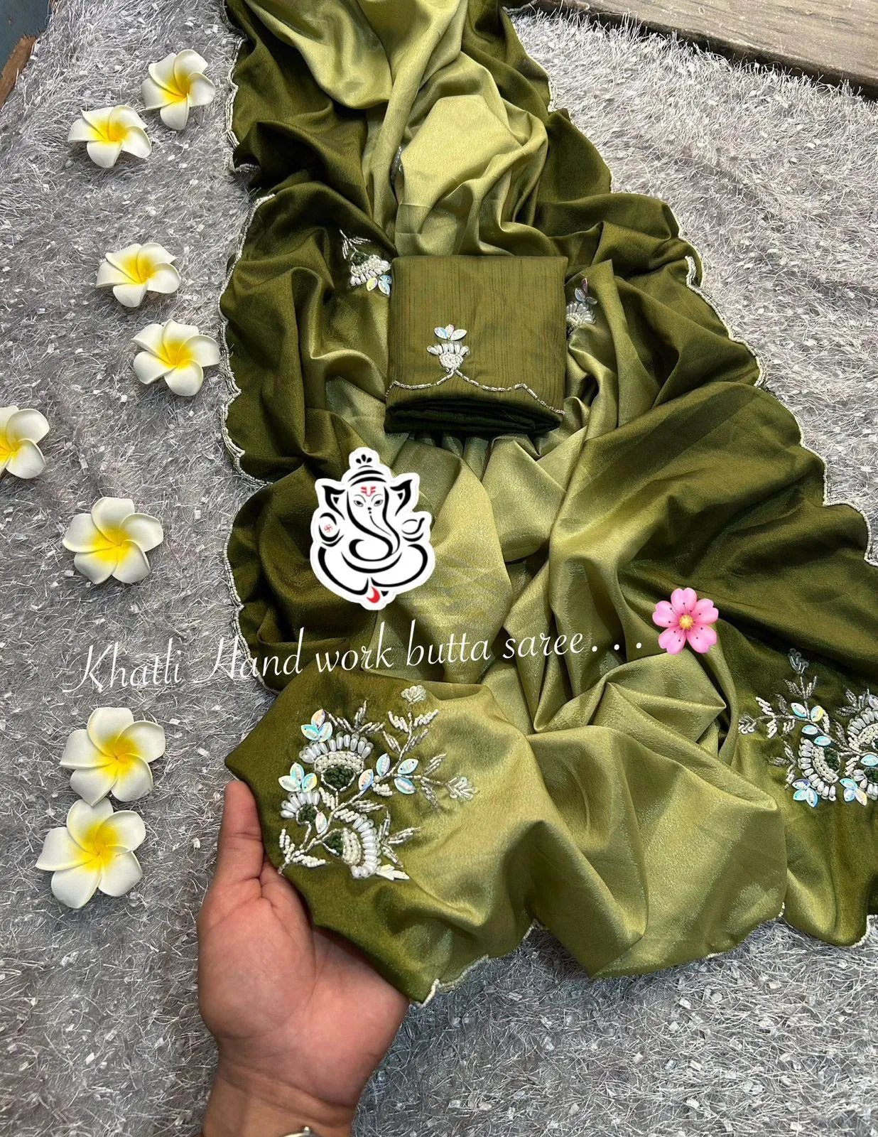 Party Wear Handwork Saree For Girls