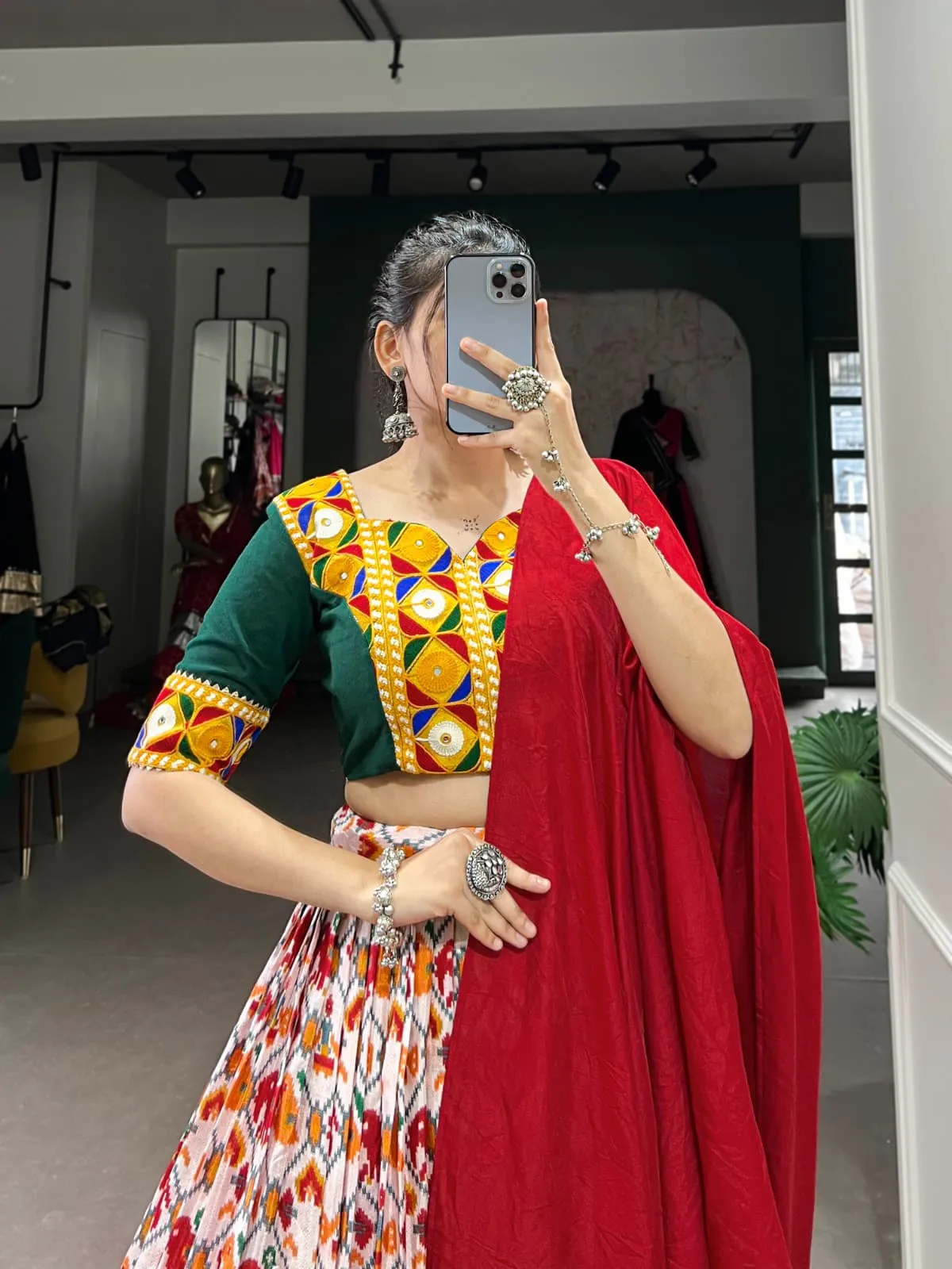 Patola Printed Lehenga For Girls