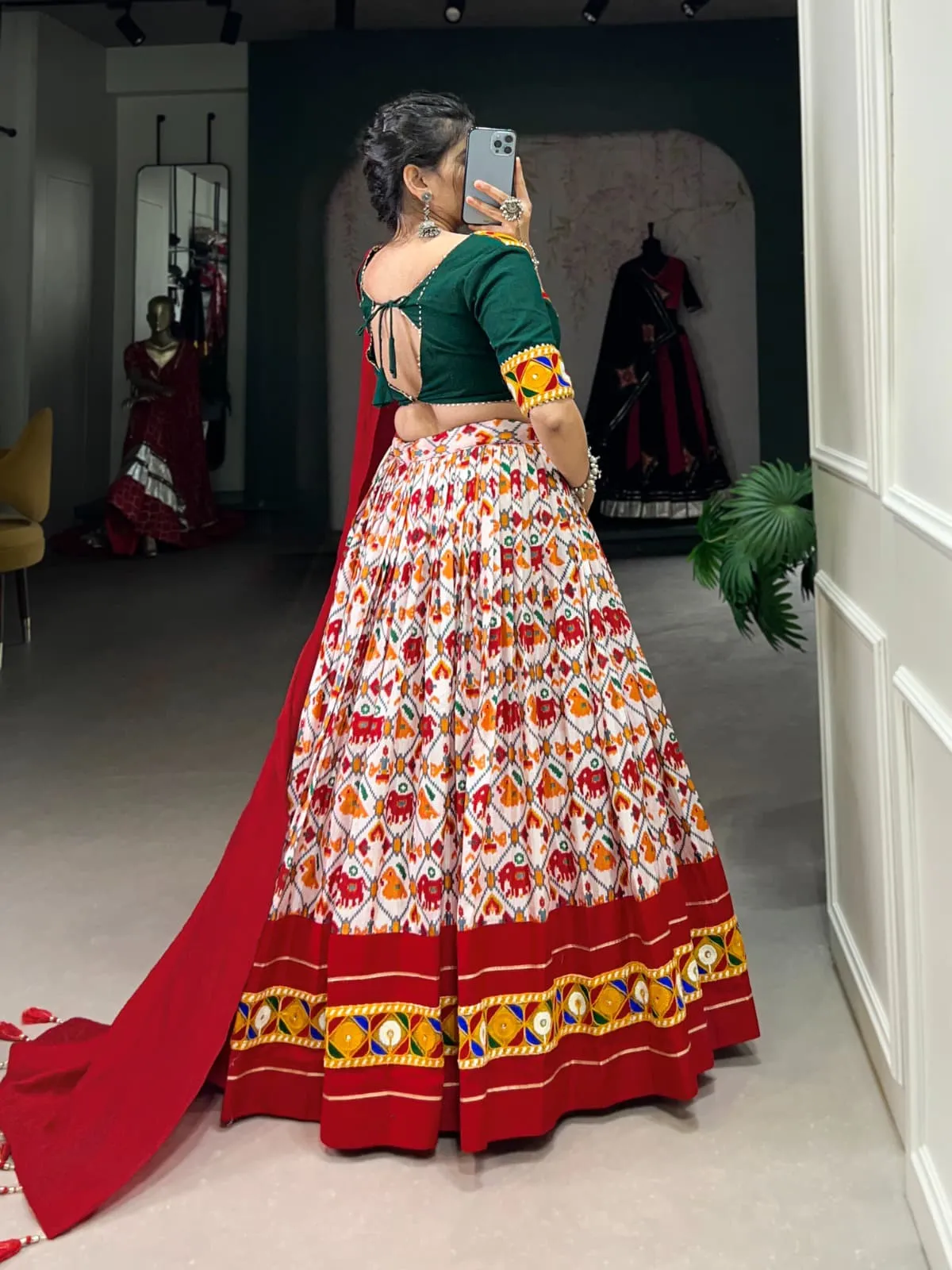 Patola Printed Lehenga For Girls