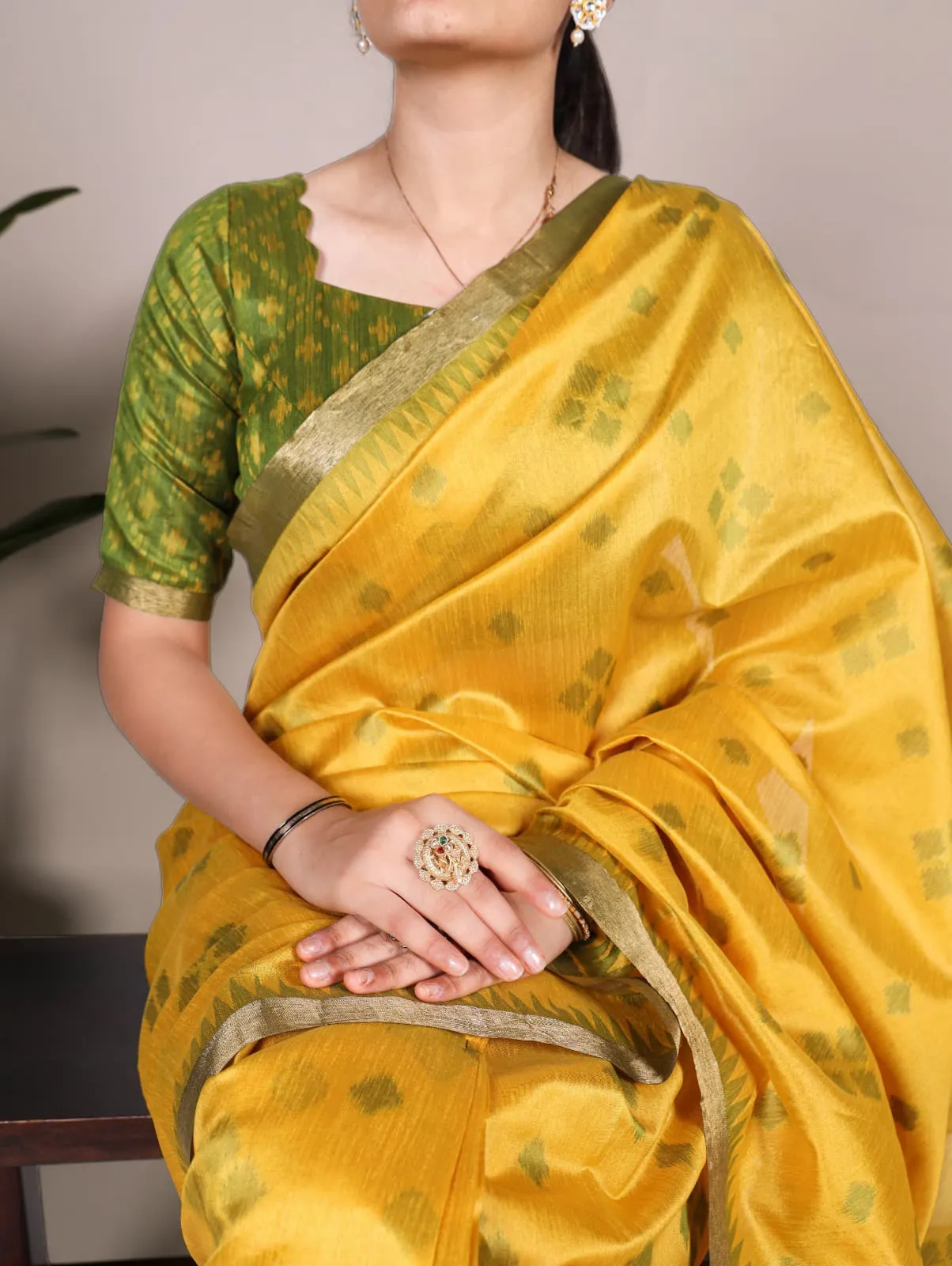 Patola Printed Silk Wedding Saree