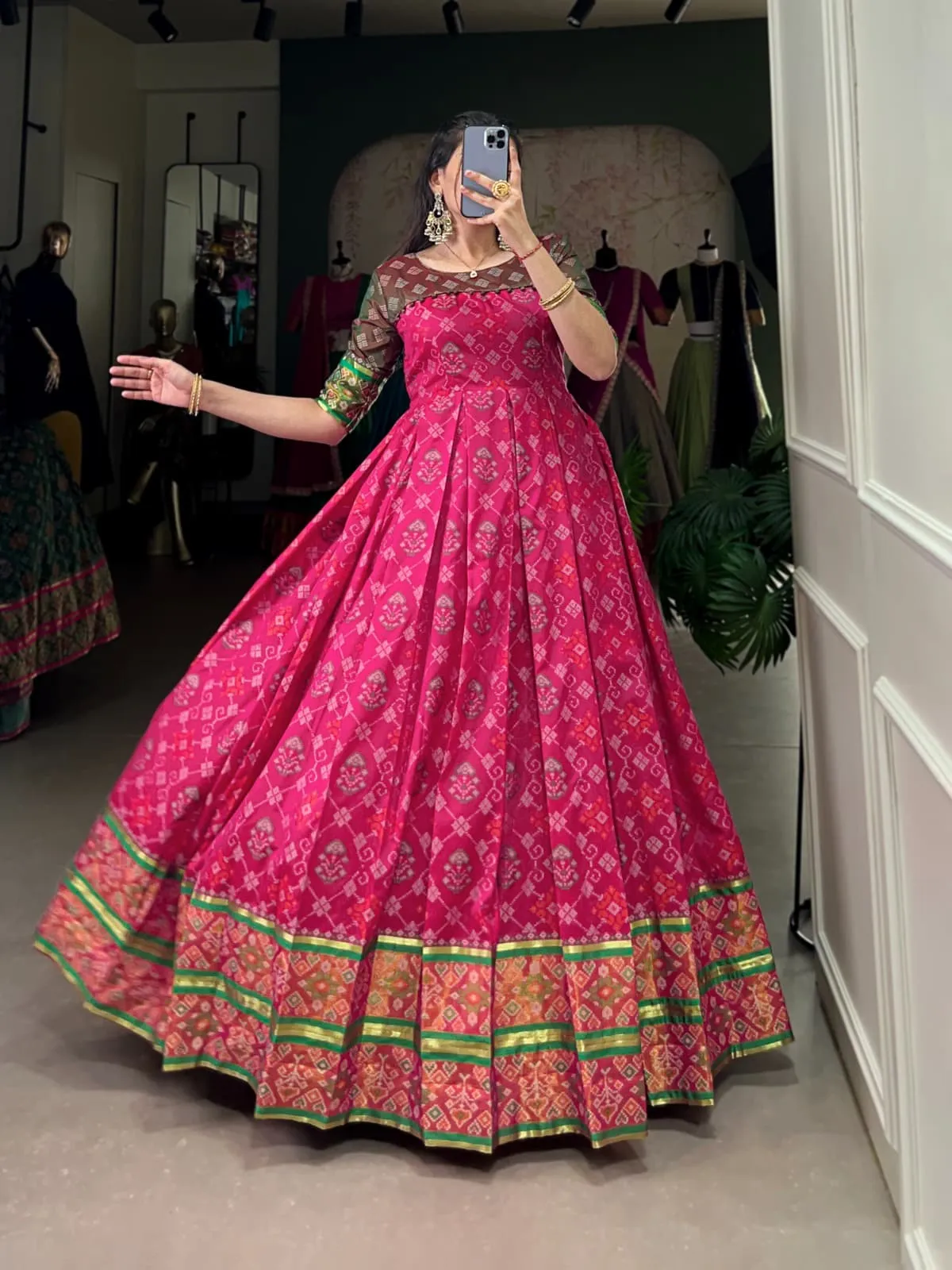 Patola Printed Wedding Gown