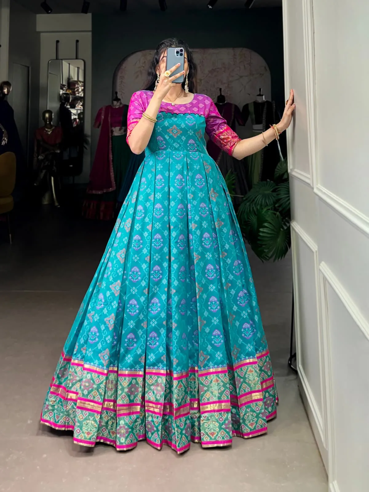 Patola Printed Wedding Gown