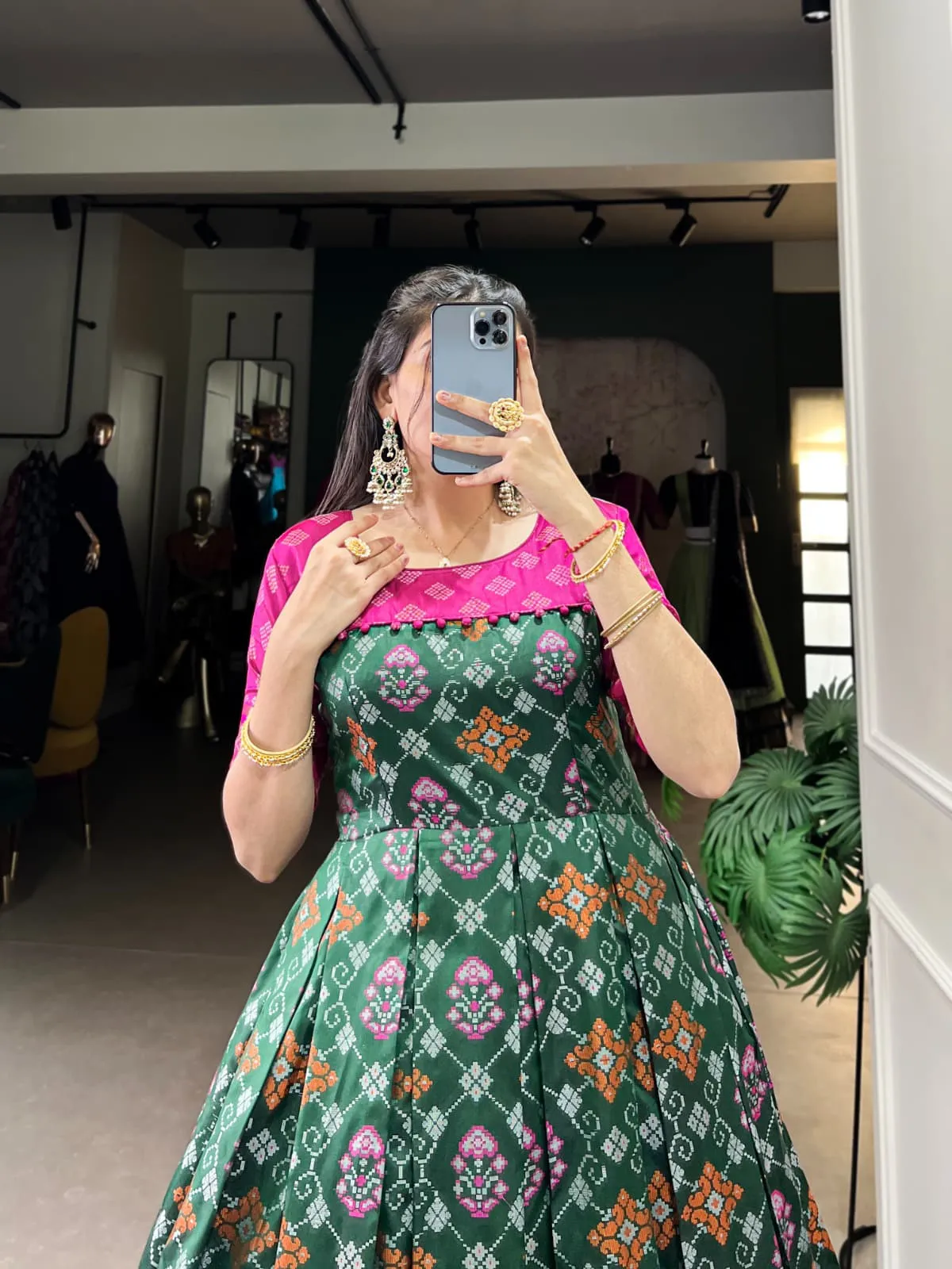 Patola Printed Wedding Gown