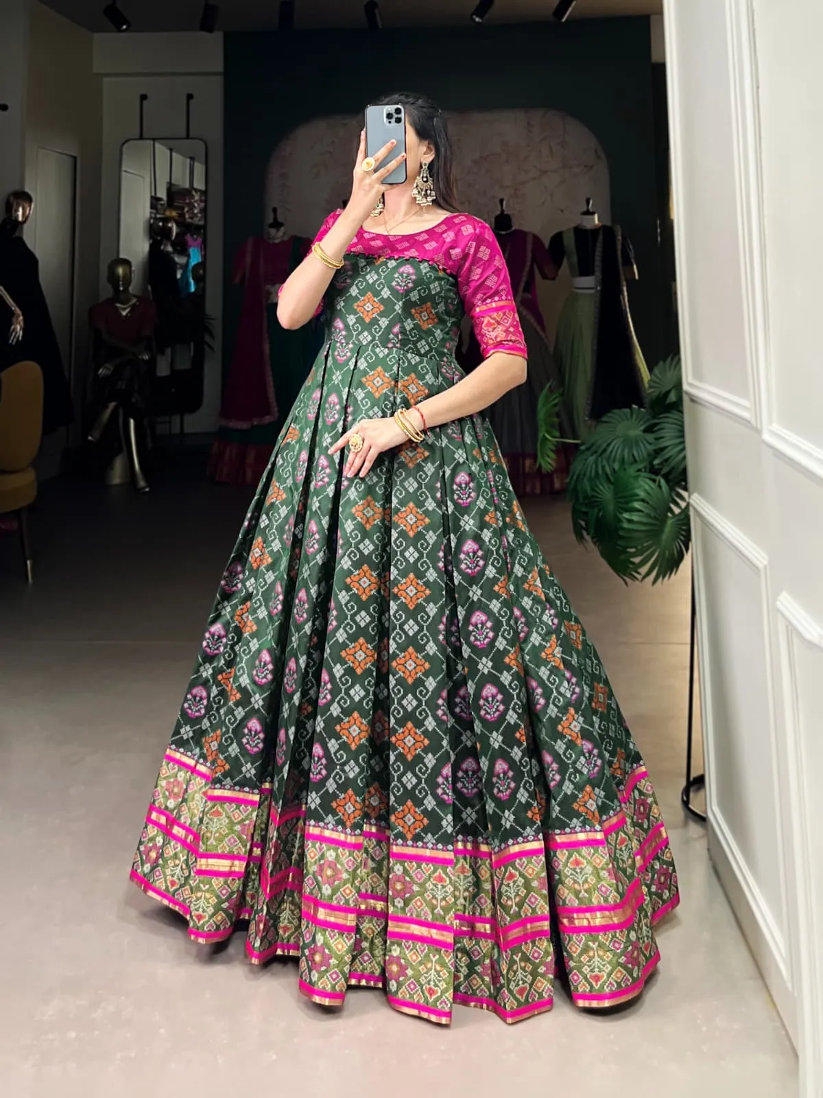 Patola Printed Wedding Gown