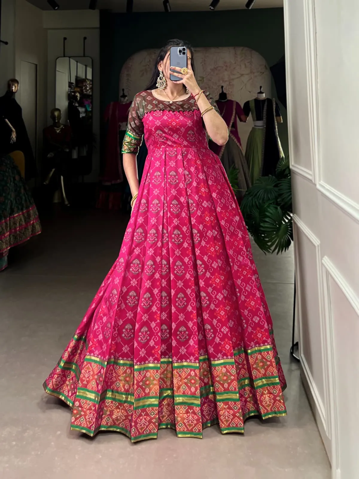 Patola Printed Wedding Gown