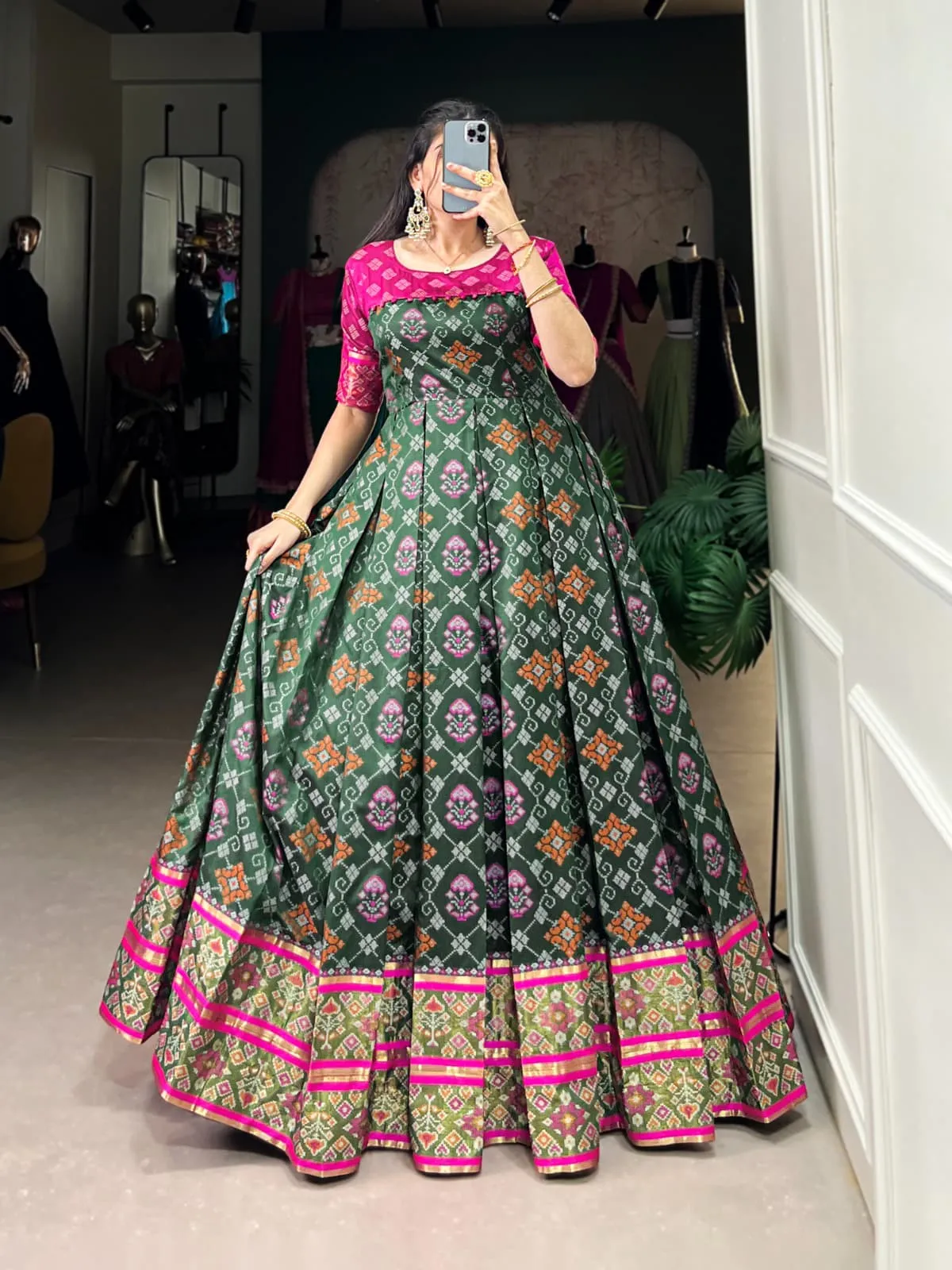 Patola Printed Wedding Gown