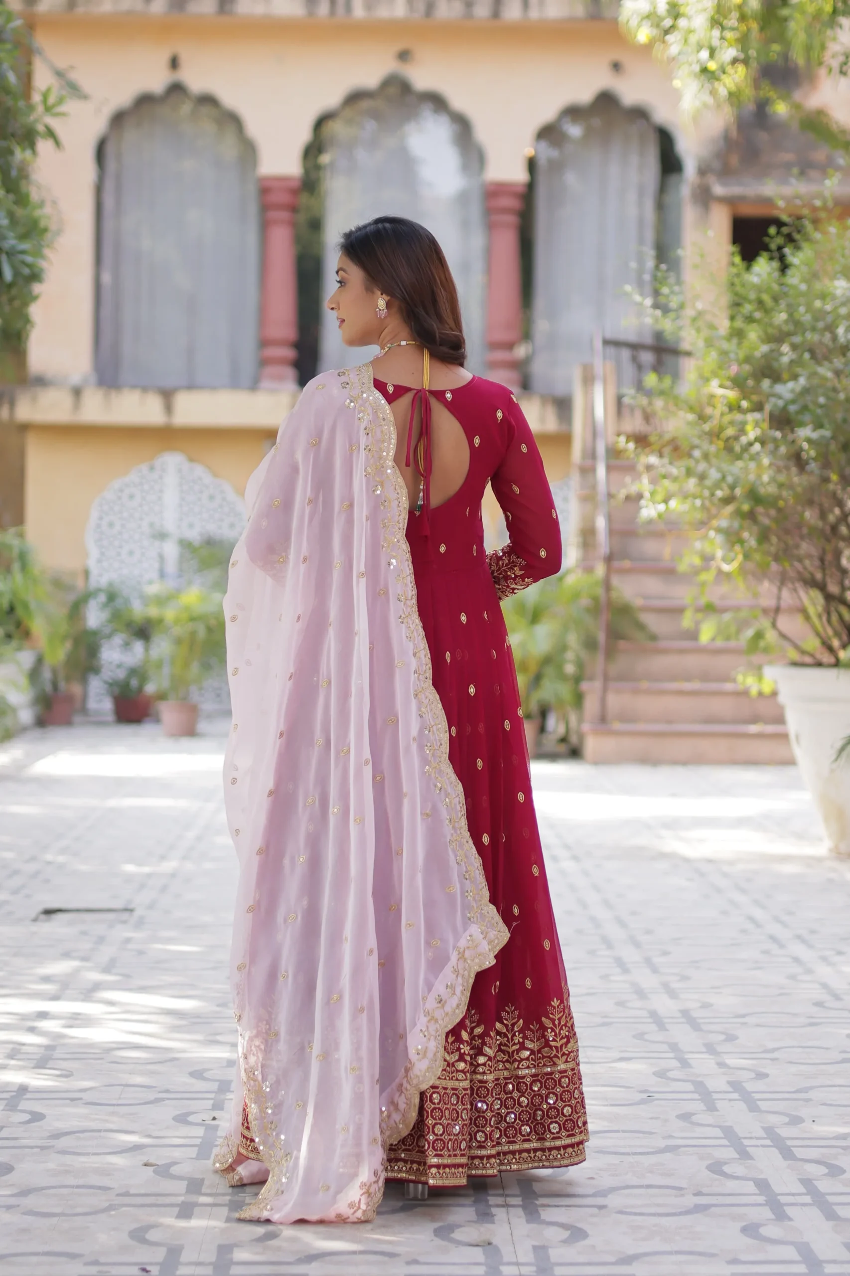 Premium Georgette Pakistani Gown For Ramzan Eid