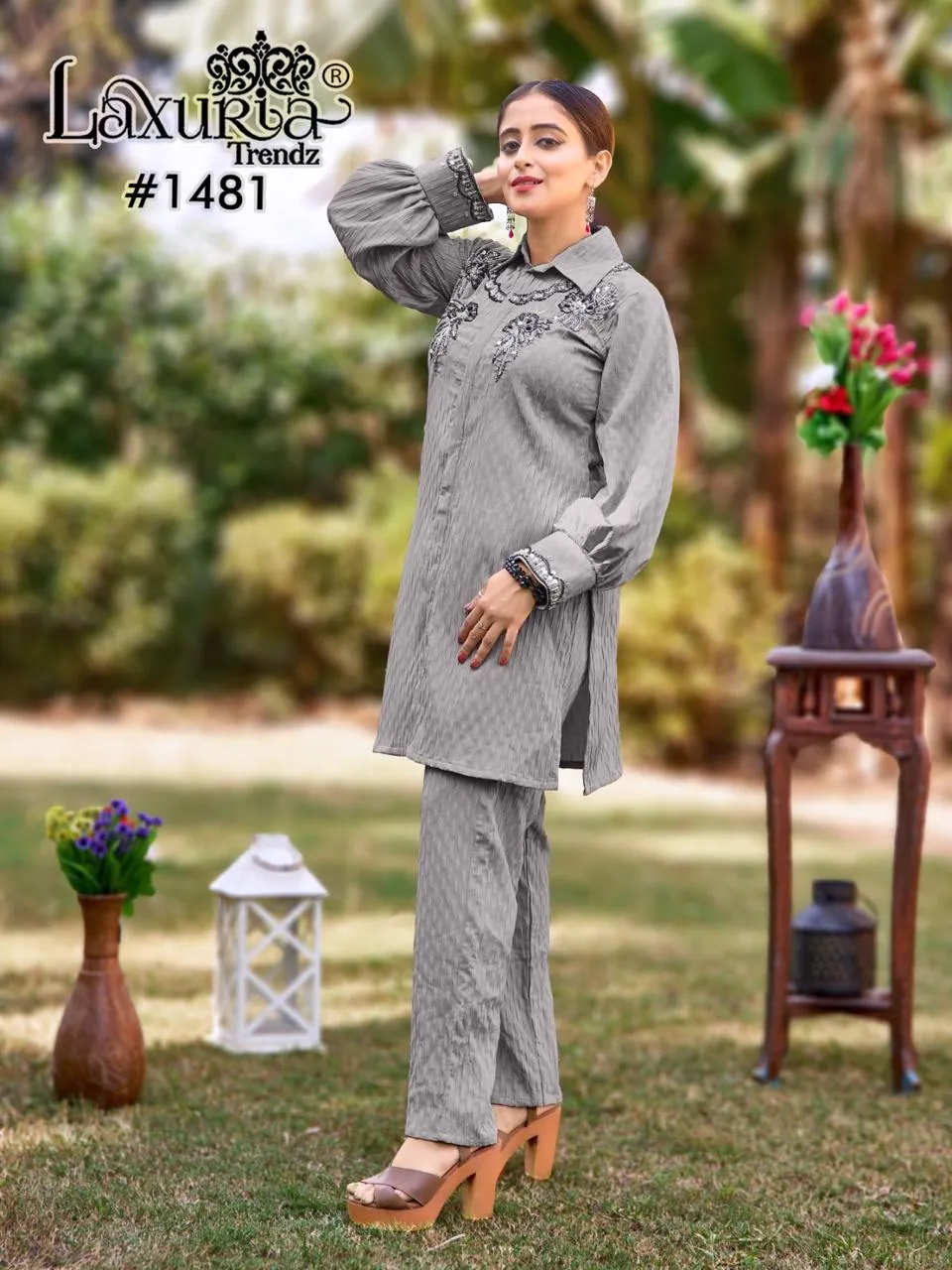 Premium Pakistani Co ord Set With Hand Work For Ramzan Eid