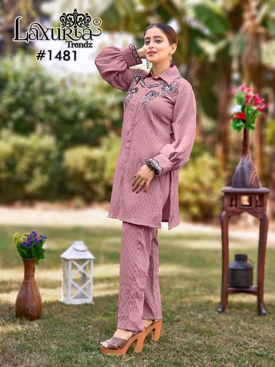 Premium Pakistani Co ord Set With Hand Work For Ramzan Eid
