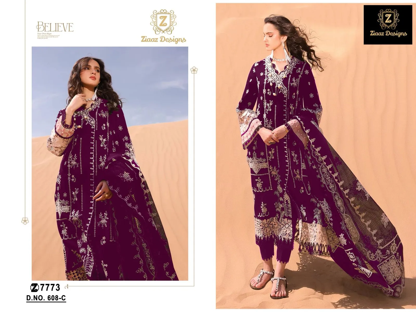 Pure Cotton Embroidery Suit For Eid