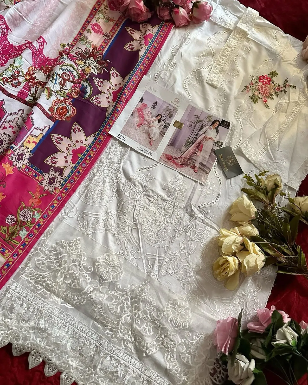 Pure Rayon White Salwar Suit For Eid