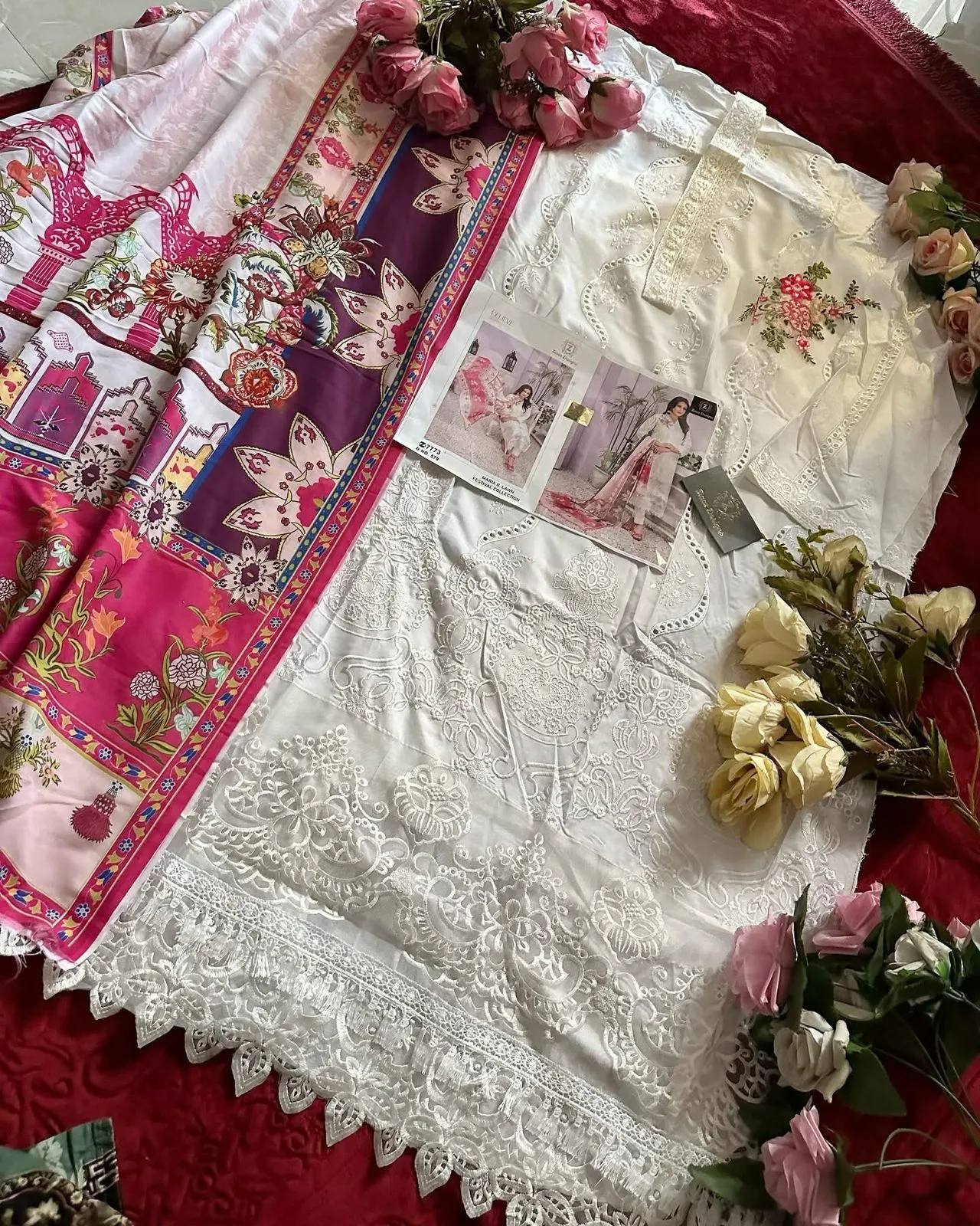 Pure Rayon White Salwar Suit For Eid