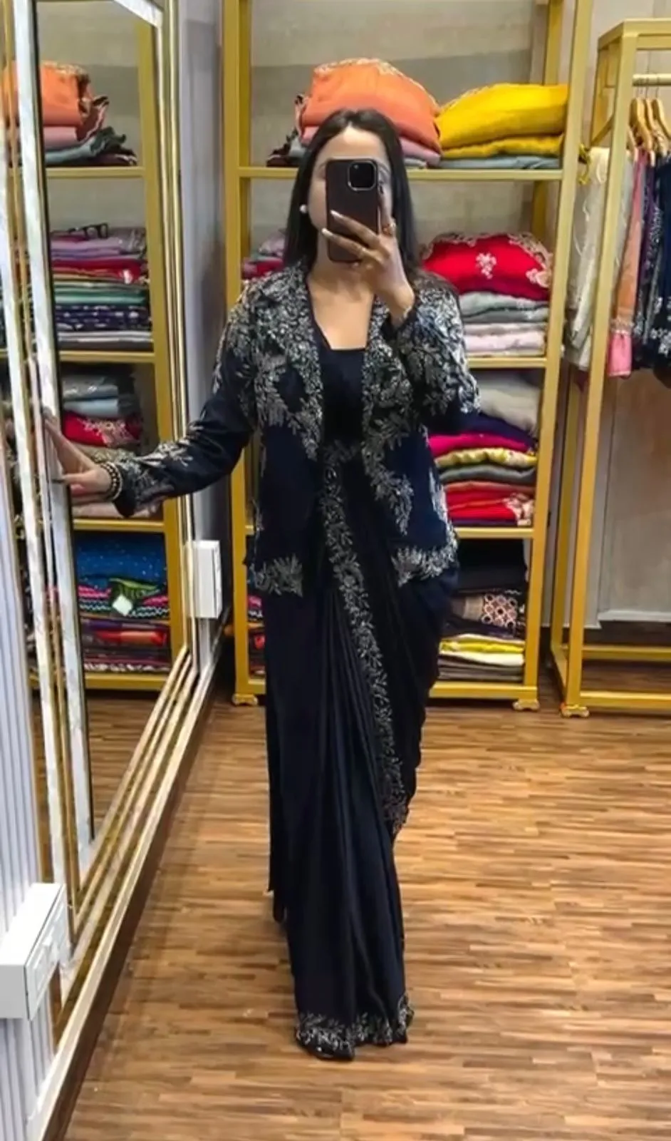 Ready To Wear Saree With Jacket For Wedding